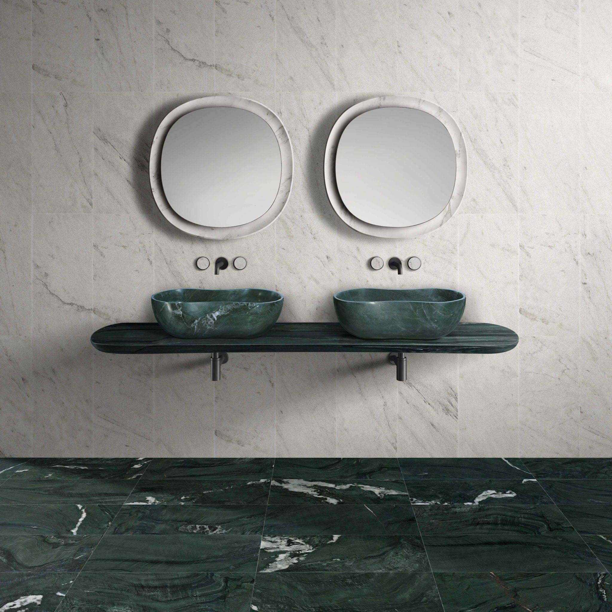 Bathroom Vessel Sink With Wavy Design