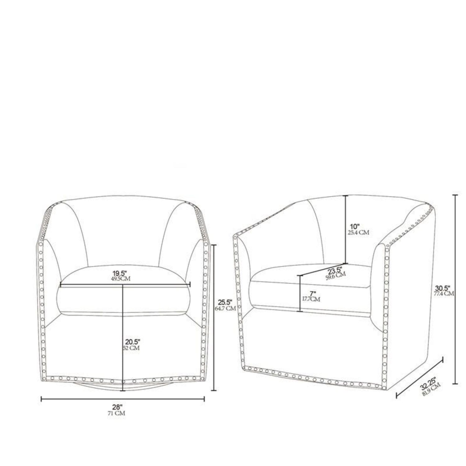 Luxurious Chair With 360 Degree Rotation