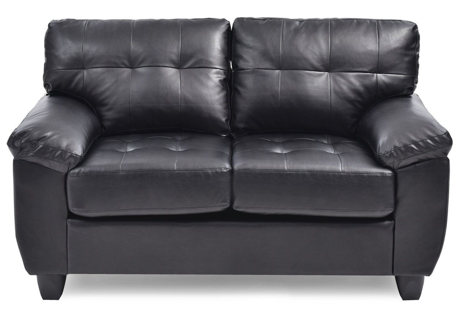 Stylish Loveseat With Padded Arms