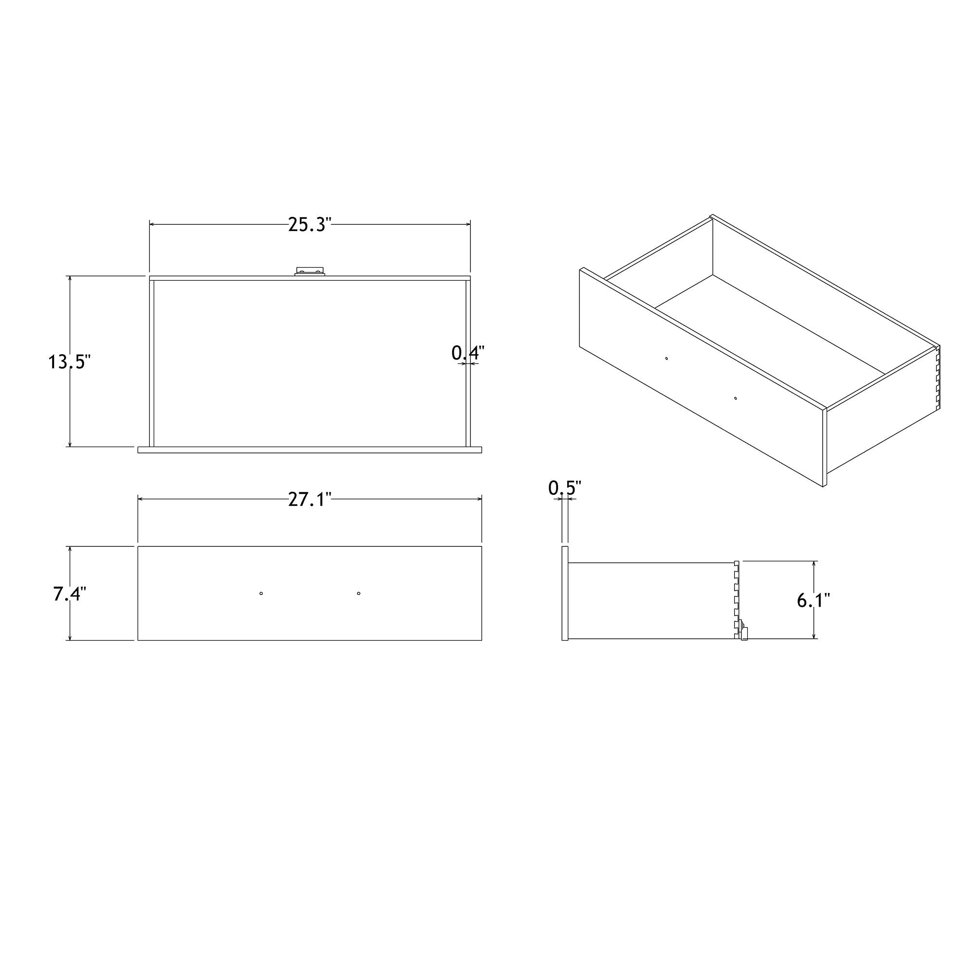 Adelaide - Chest 5 Drawer Storage Unit