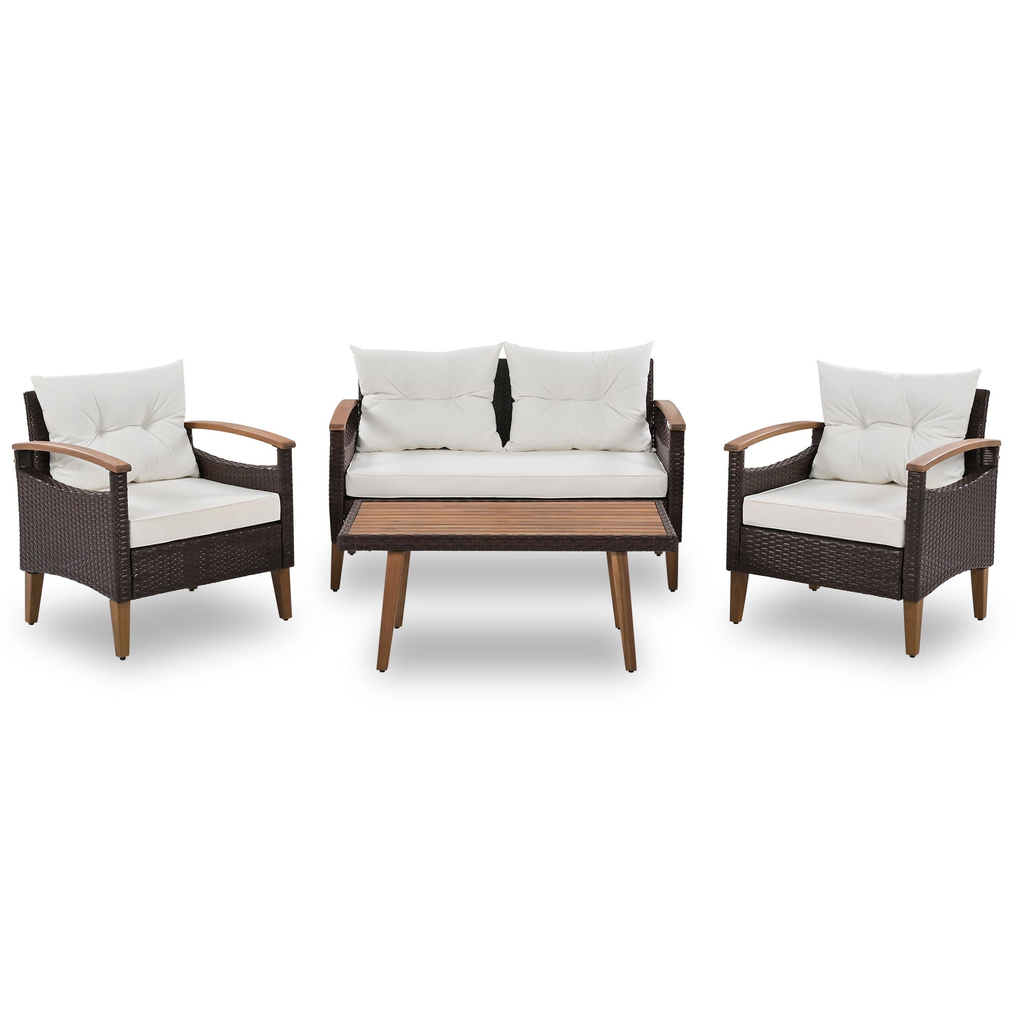 4 Piece Garden Furniture, Patio Seating Set