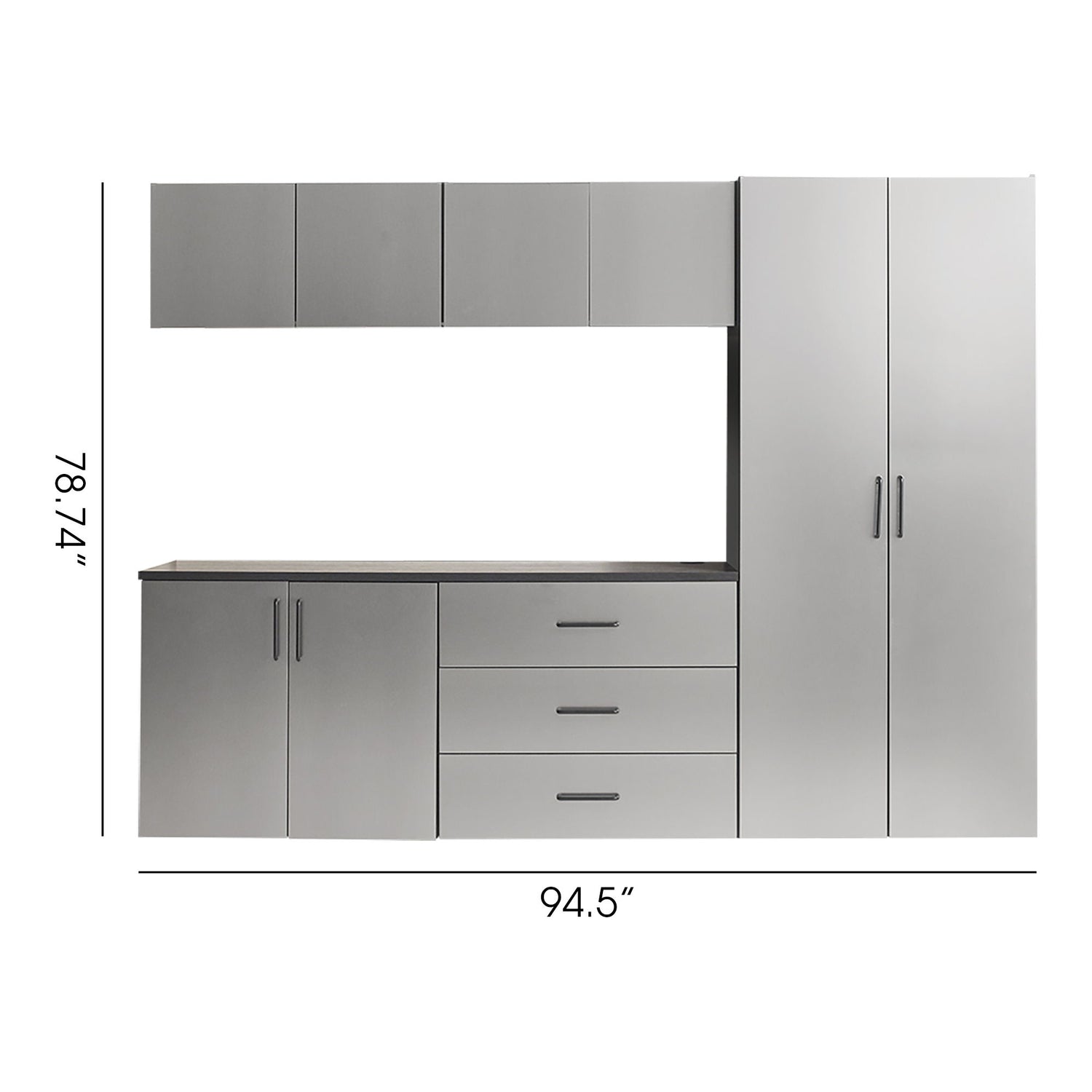 Astro Series - Garage Cabinet Set B With Soft Closing Drawers