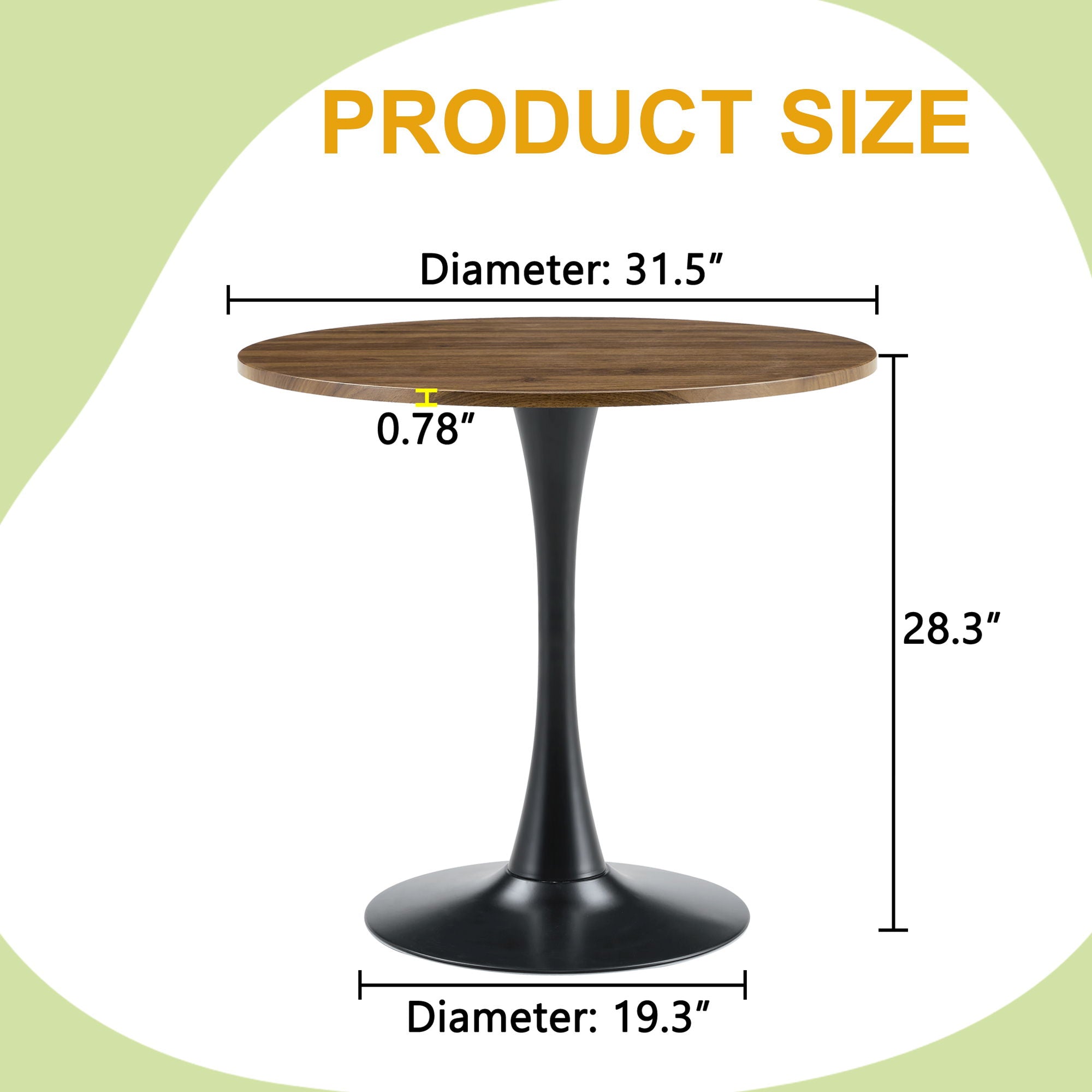 Ergonomic Round Dining Table For Kitchen