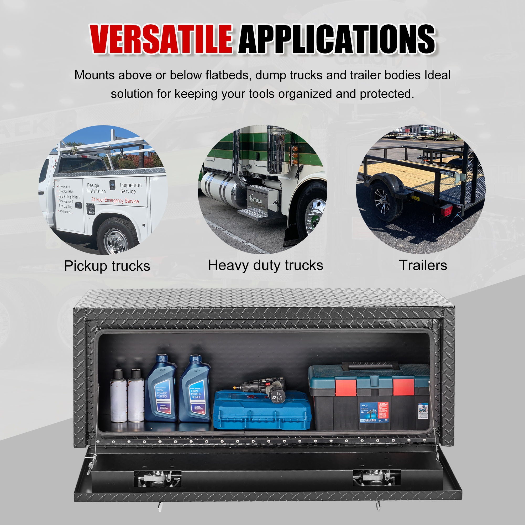 Pro Series - Underbody Truck Tool Box Waterproof Storage Chest