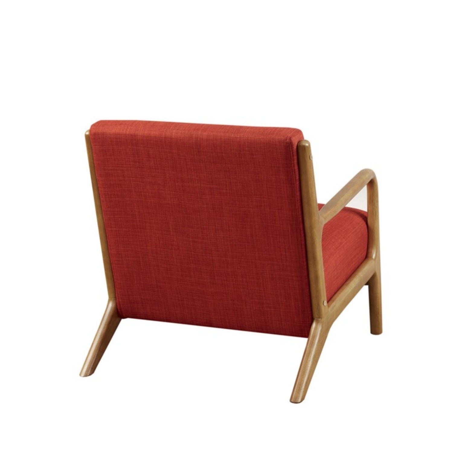 Mid-Century Style Lounge Chair With Upholstered Seat