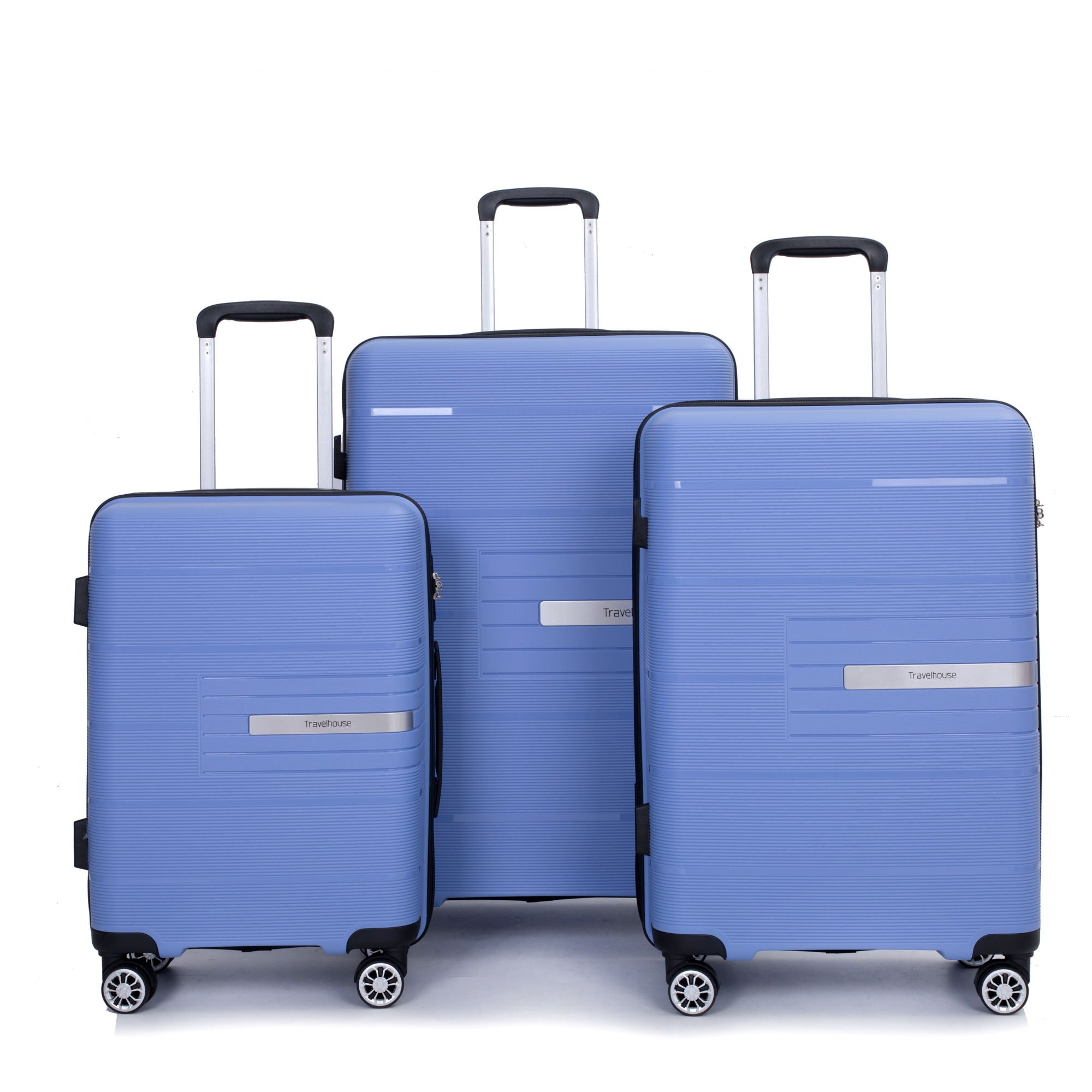 Hardshell Suitcase Double Spinner Wheels Luggage Sets, Lightweight With Tsa Lock, 3 Piece Set