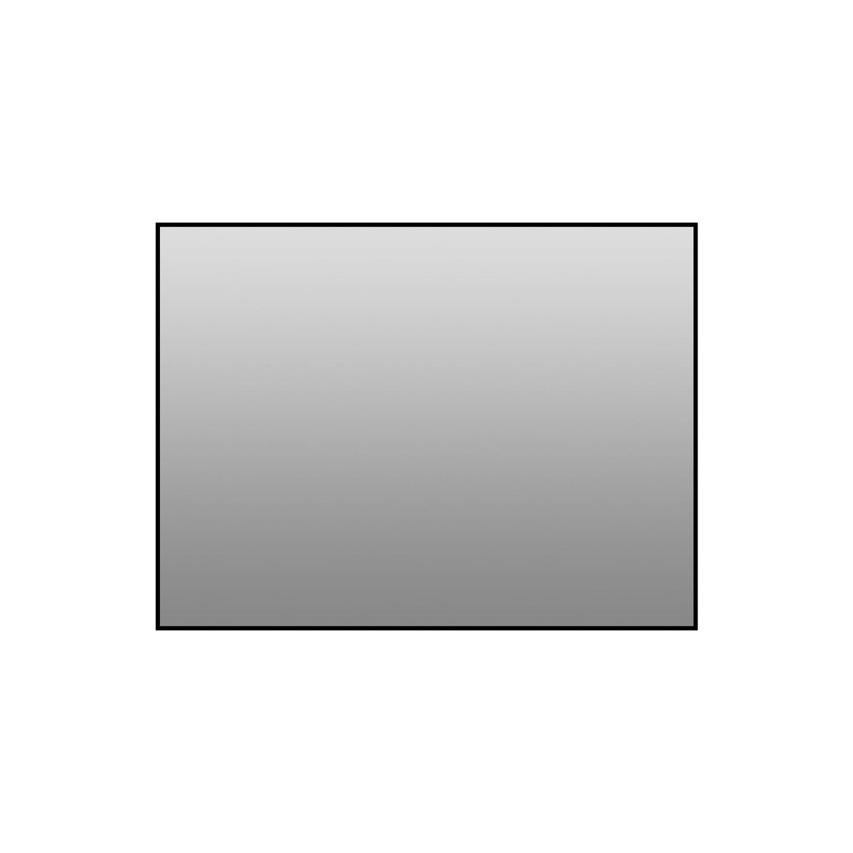 Framed Wall Mirror For Bathroom - Black
