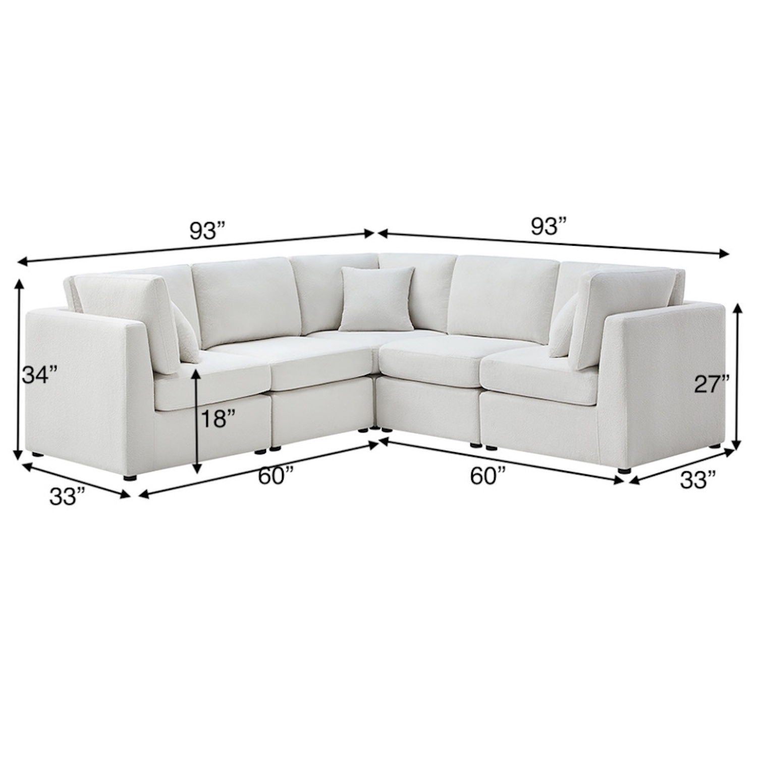Chauncy - 5 Piece Sectional