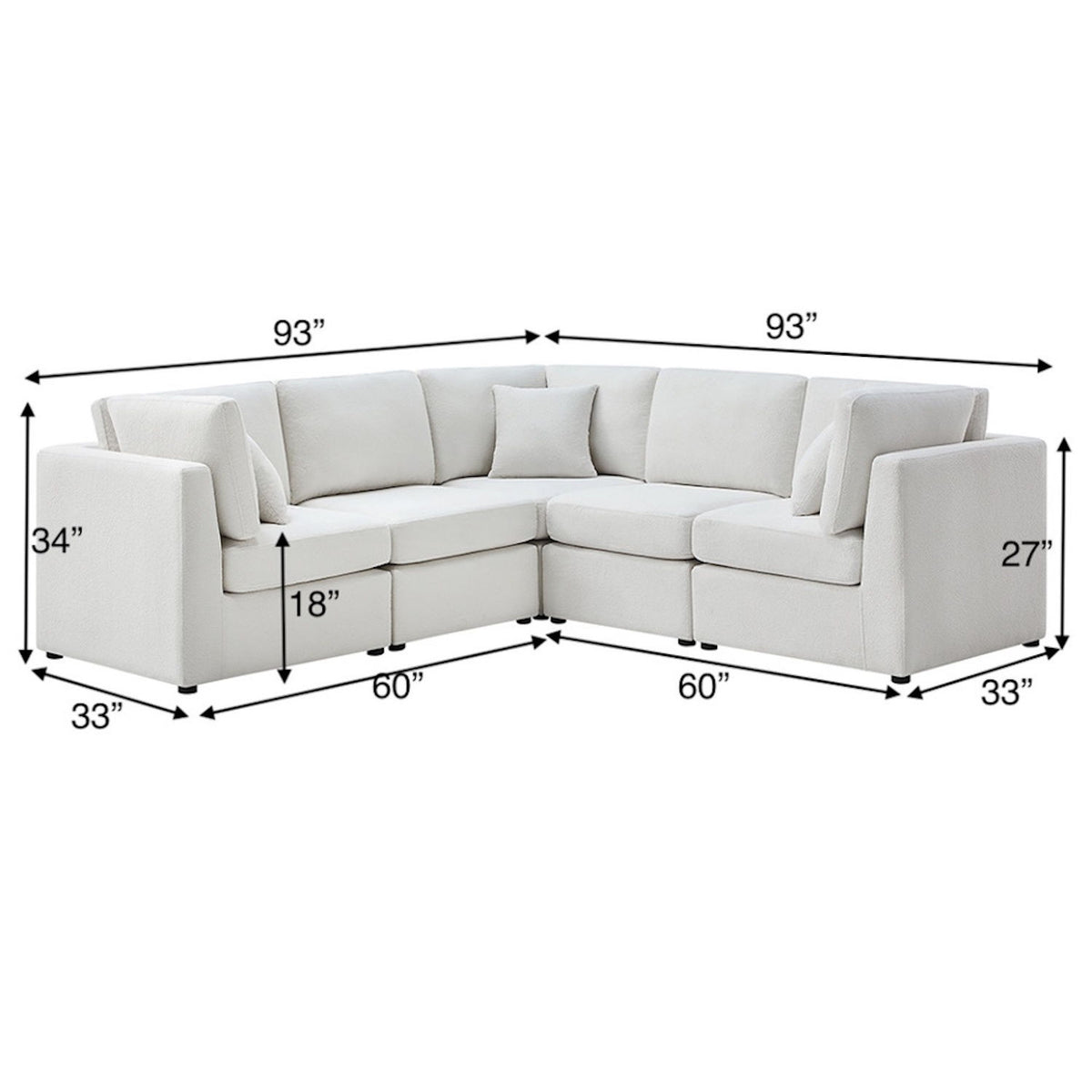 Chauncy - 5 Piece Sectional
