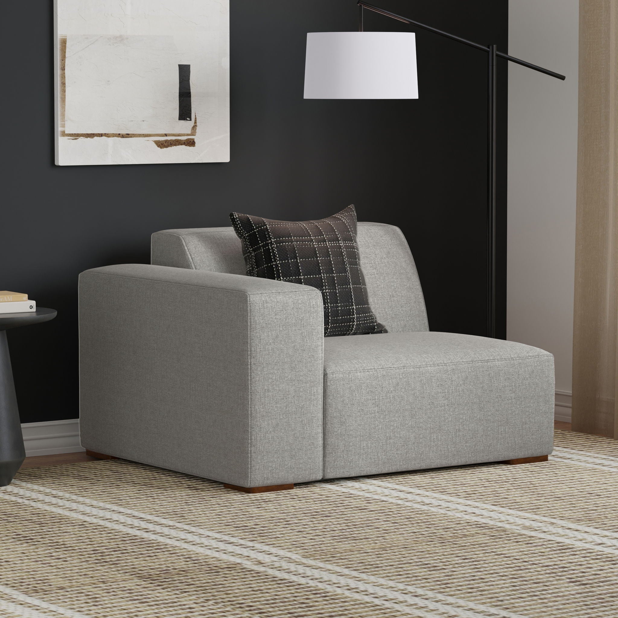 Rex - Left Arm Sofa Module - Gray