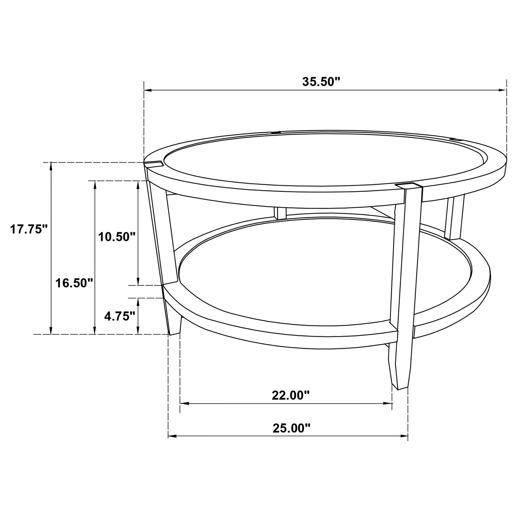 Elliott - 2 Piece Round Coffee And End Table Set - Maple