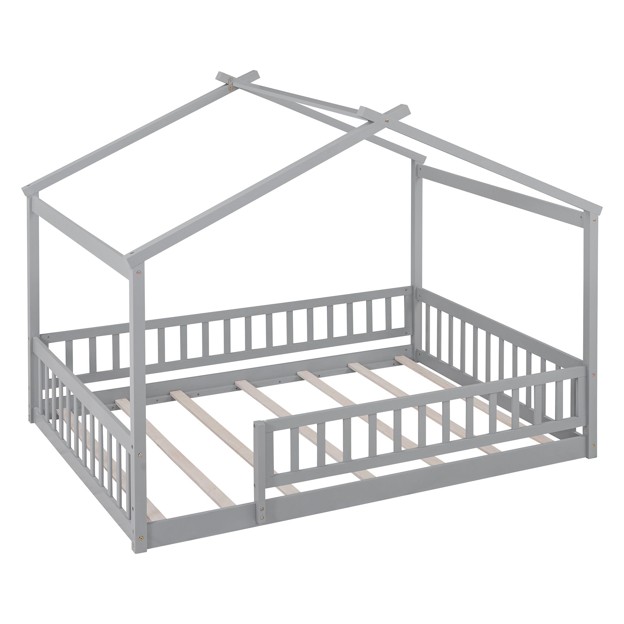 Bed House Bed Frame With Fence