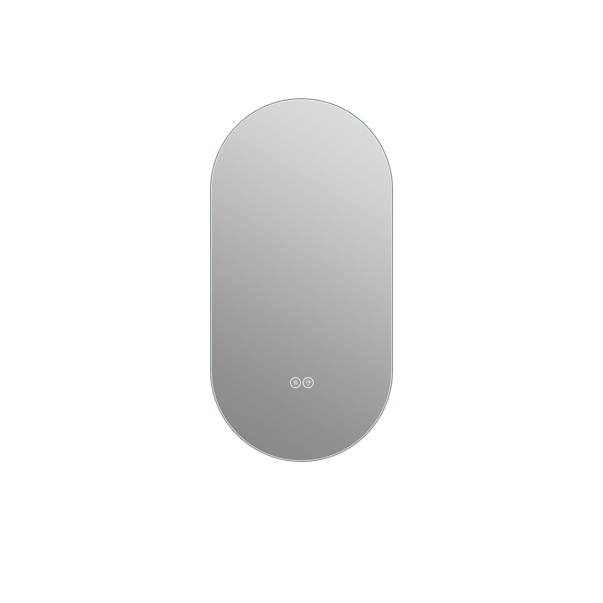 Smart Wall Mounted LED Touch Screen Mirror With Anti-Fog Function And Adjustable Lighting