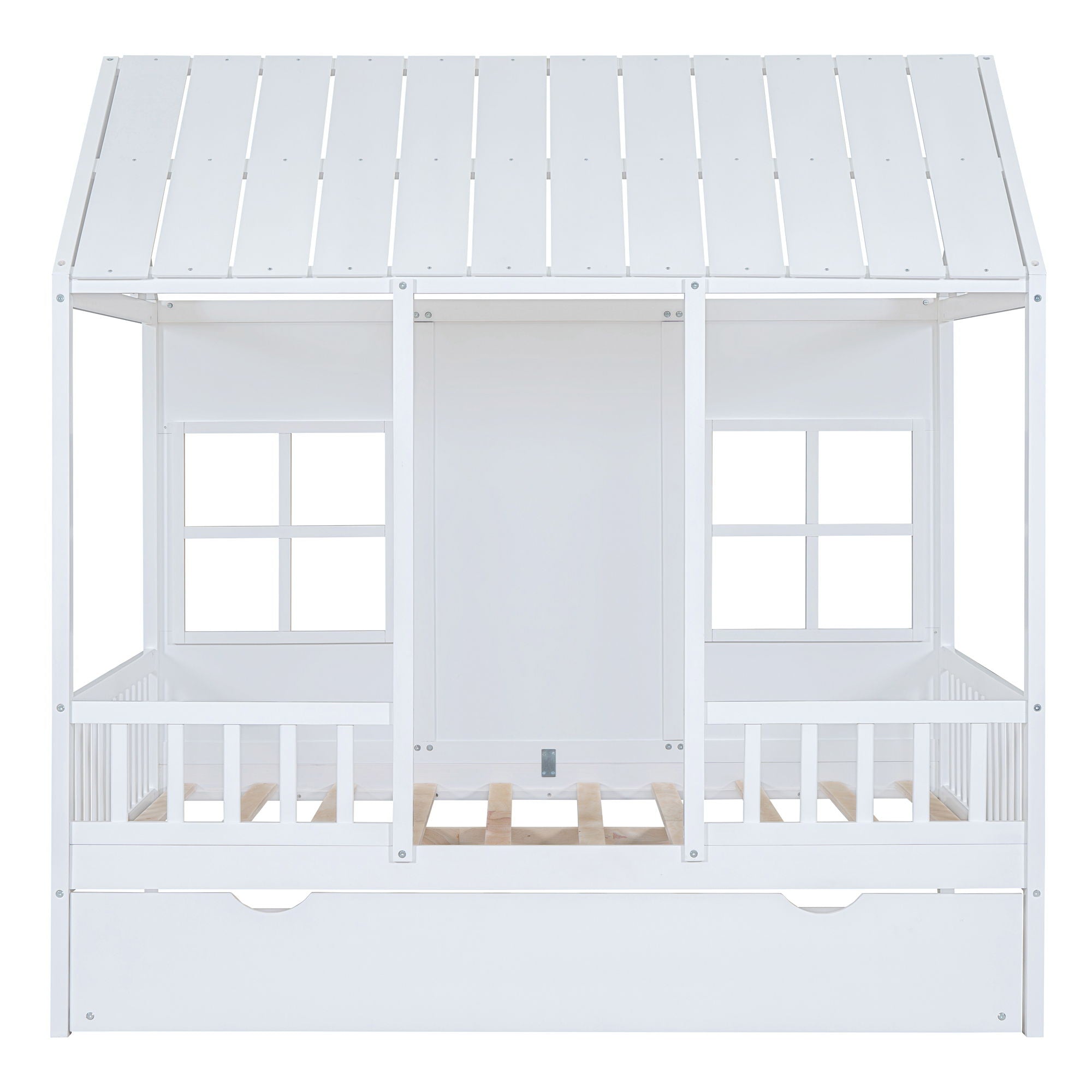 House Bed With Twin Size Trundle, Daybed