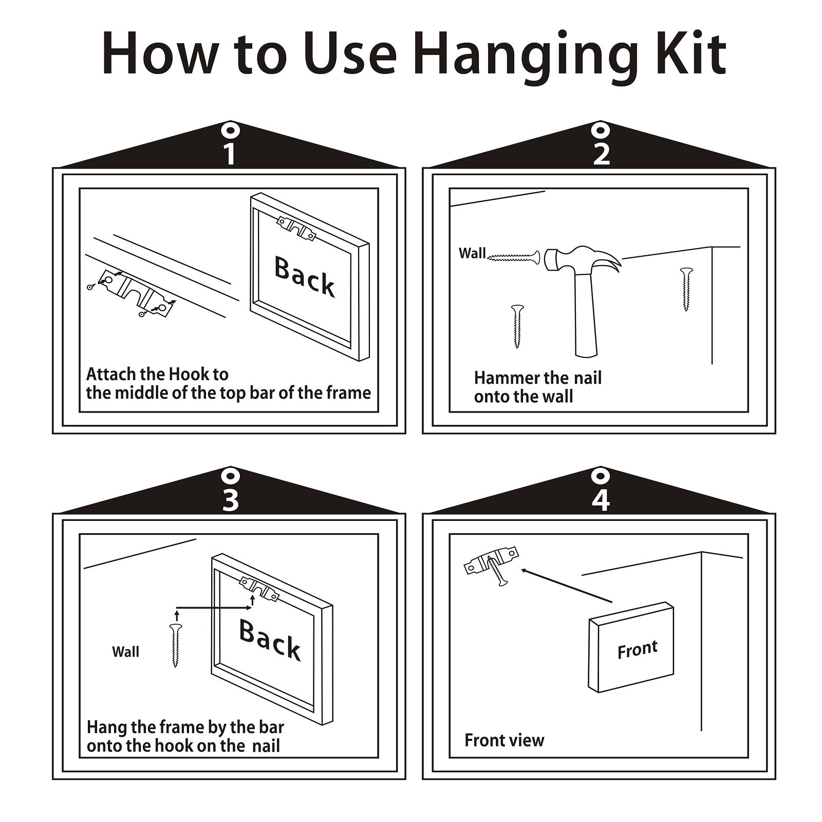 1pcs Drop-Shipping Christmas Winter Wall Art Festival Paintings Decorations Party Picutres Gift Poster for Home Wall Decor Framed-4832n- Thickness 1.5inch