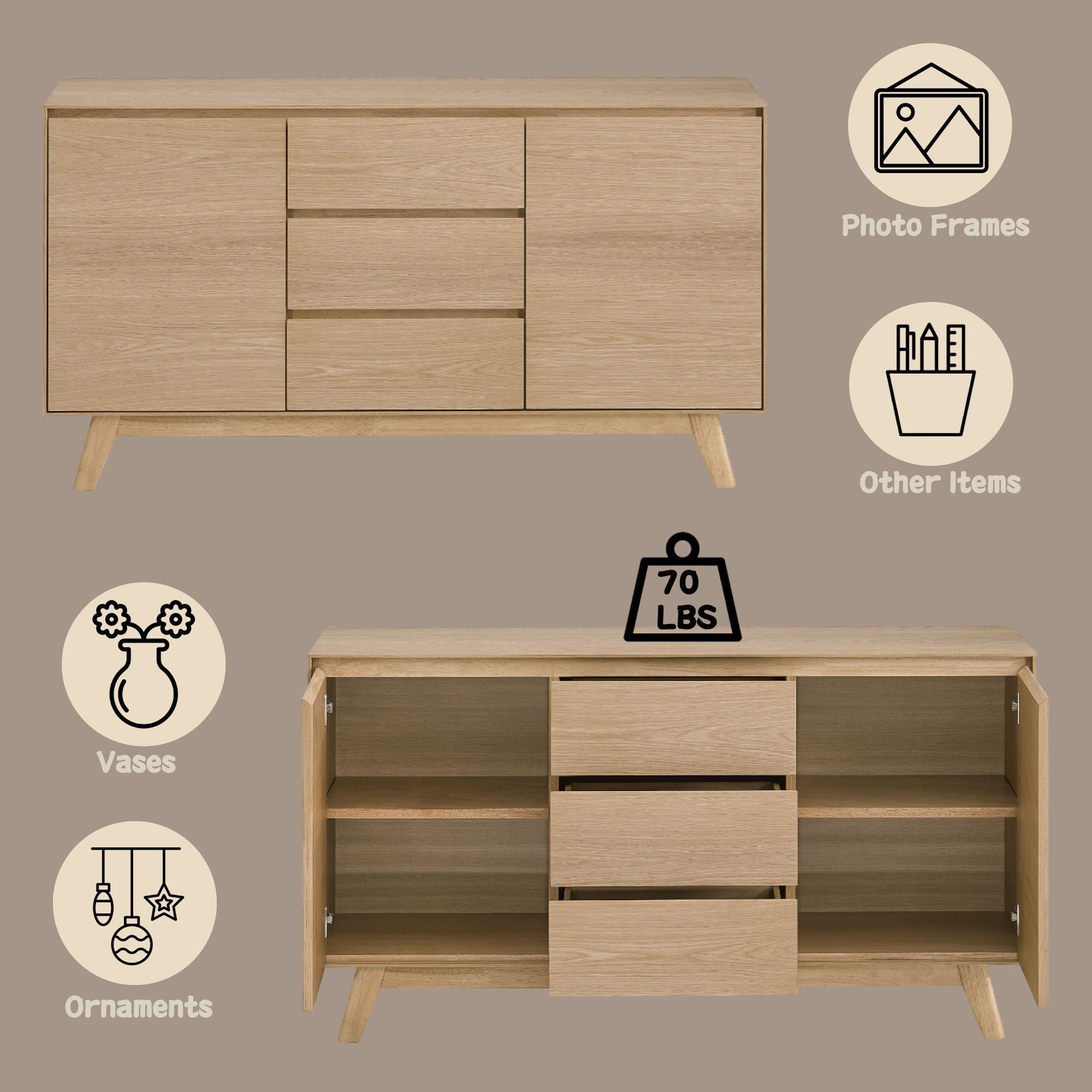 Kasem - Round Table With Matching Chair Dining Room Set