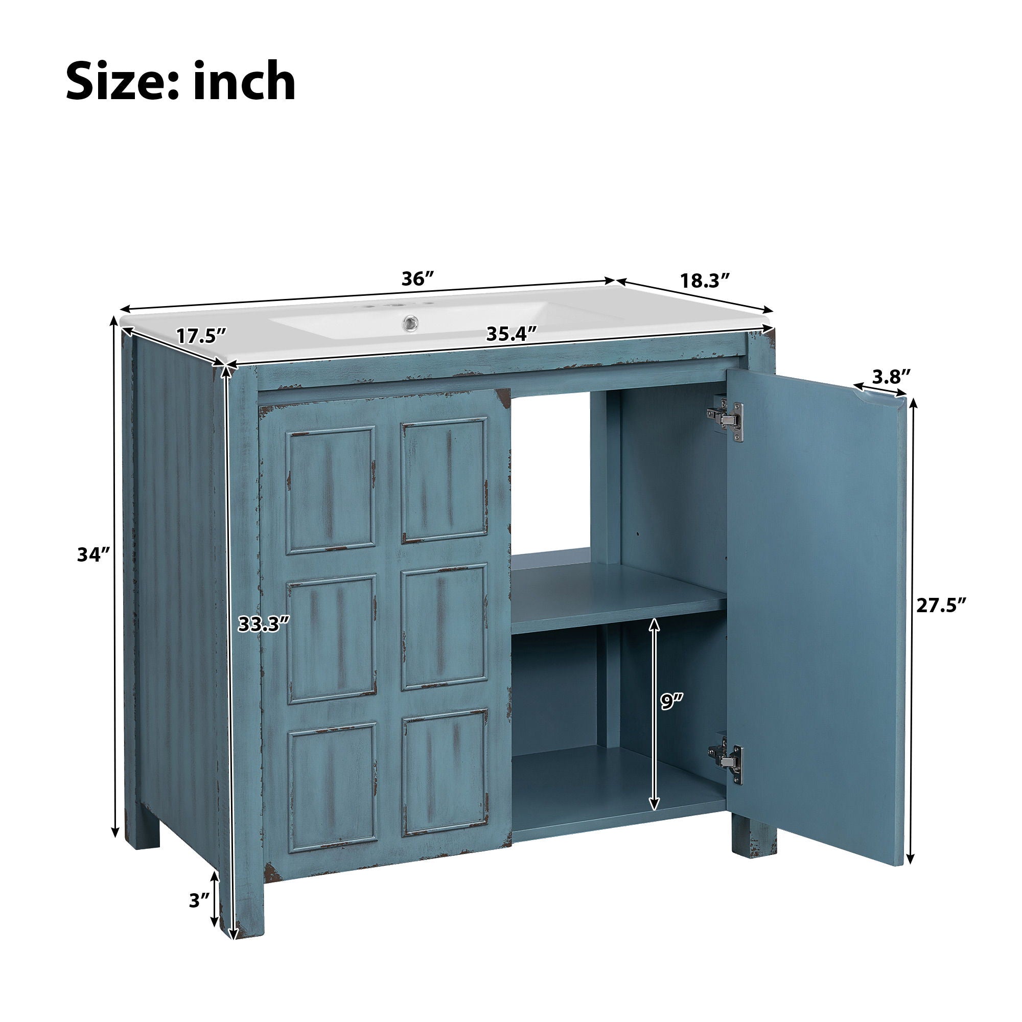 Bathroom Vanity Organizer With Sink, Combo Cabinet Set, Bathroom Storage Cabinet