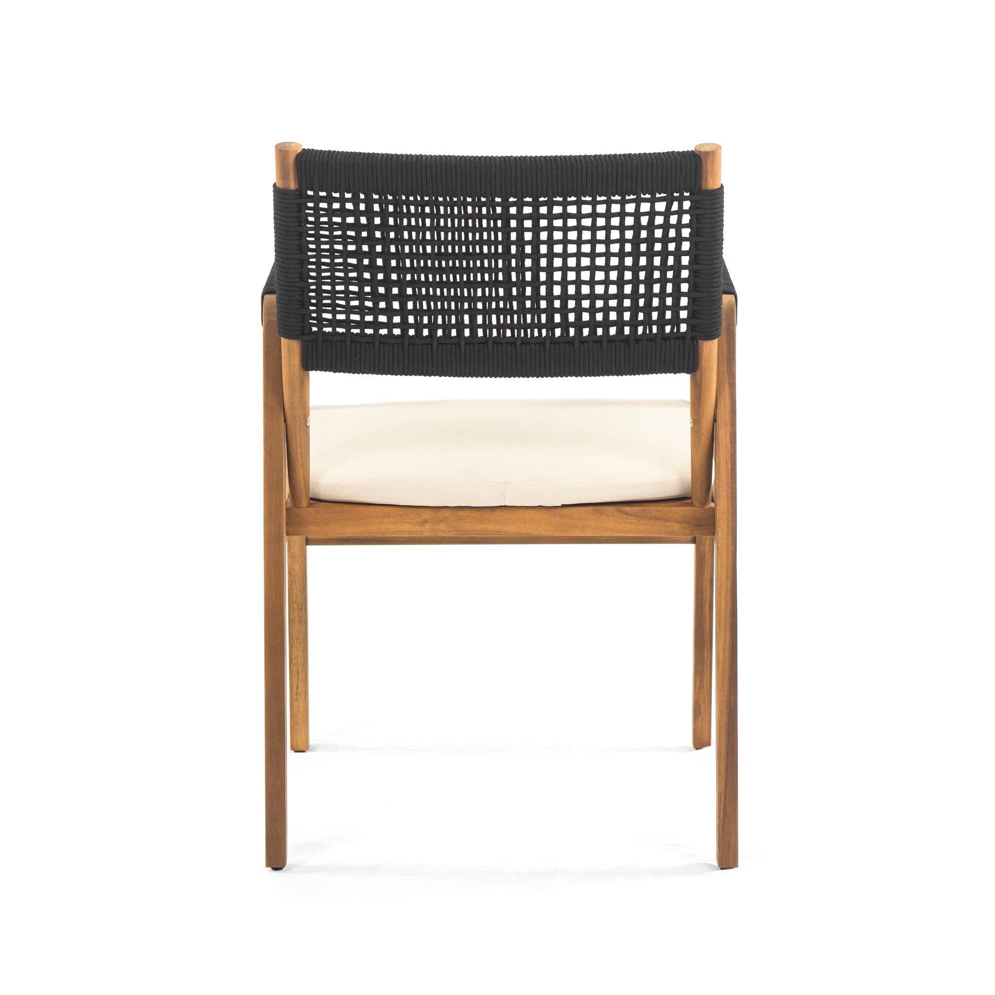 Outdoor Rustic Patio Acacia Bistro Set With Cushions