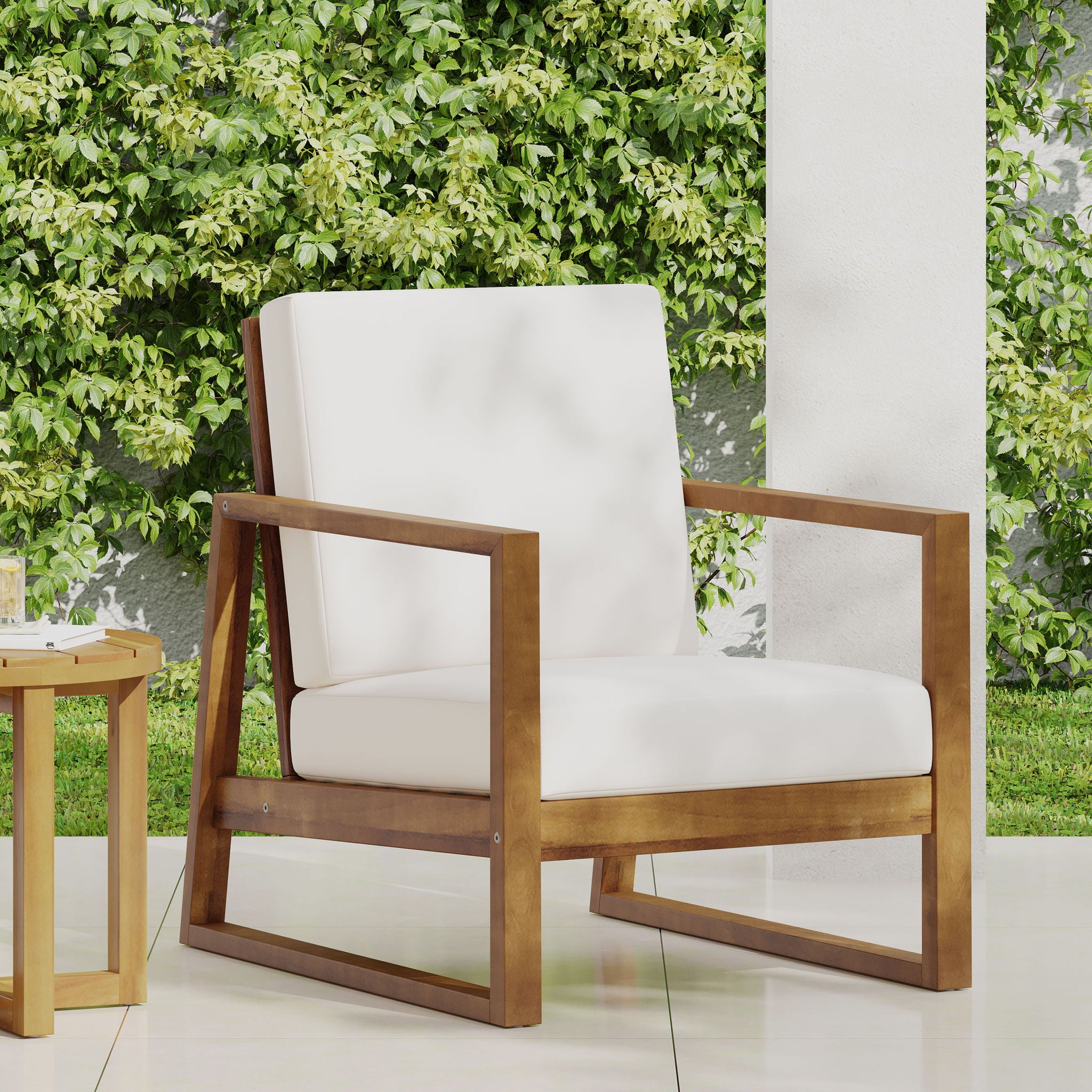 4 Person Outdoor Seating Group With Water Resistant Cushions