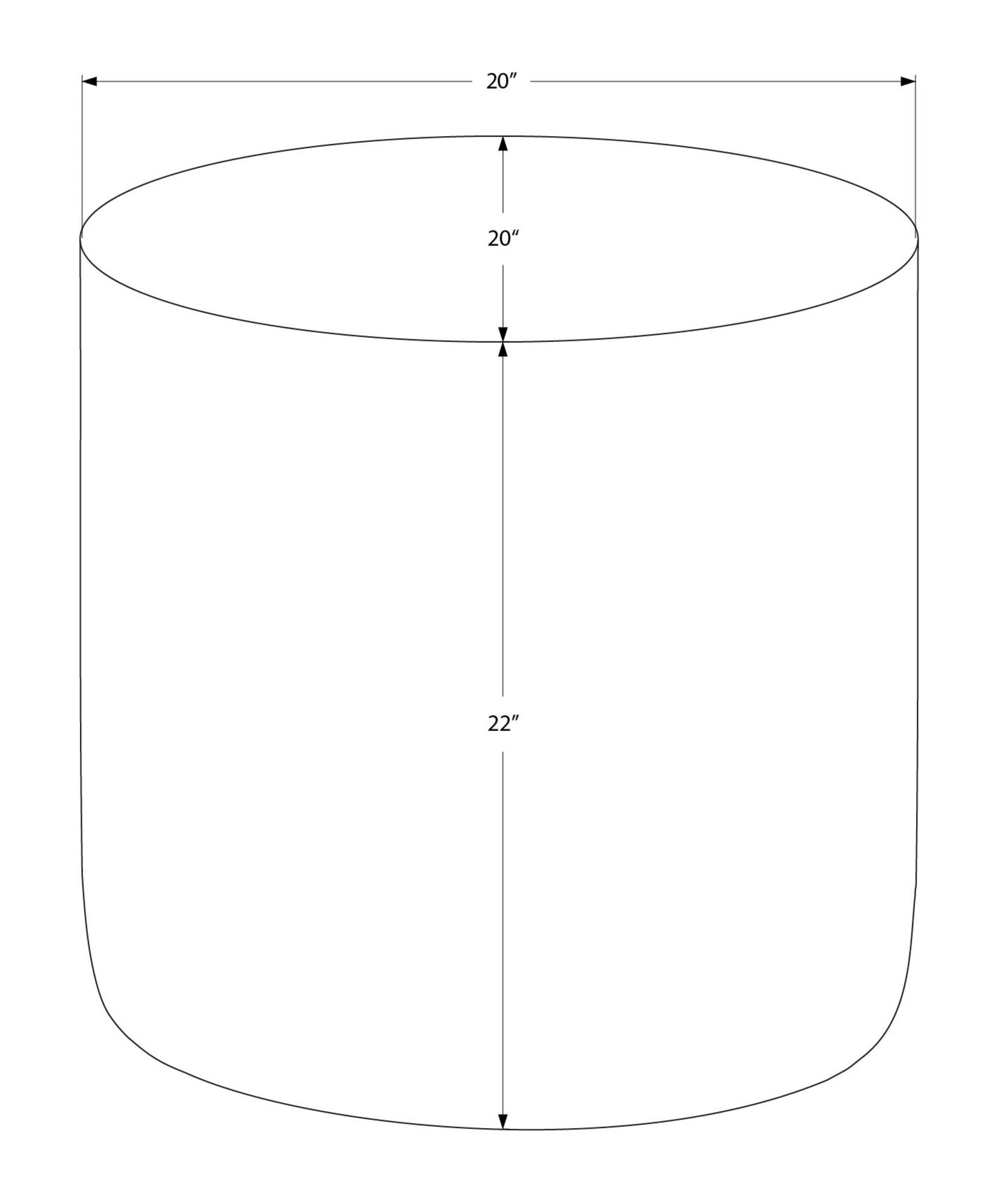 Drum Accent Side Table, Boho-Glam Design