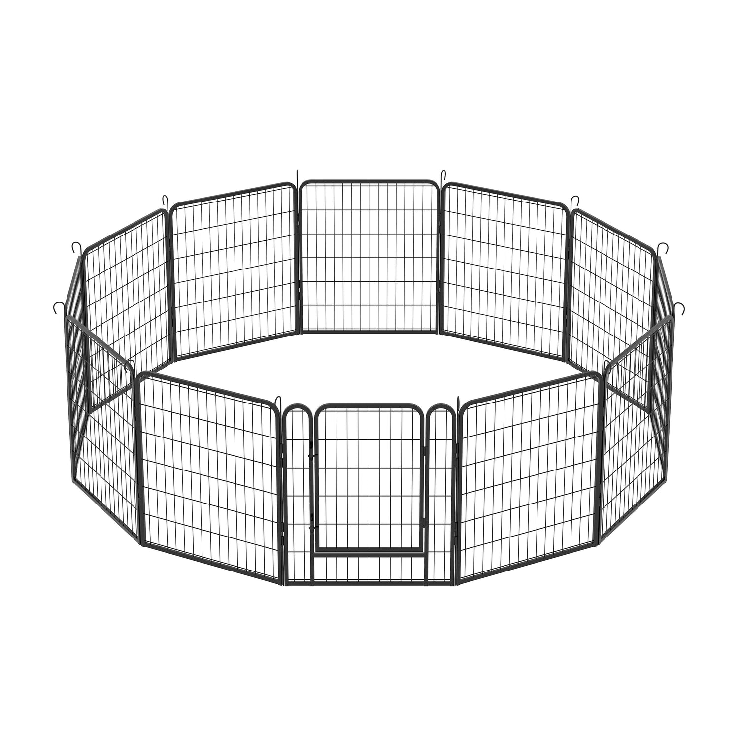 Heavy Duty Metal Playpen With Door, Dog Fence Pet Exercise Pen For Outdoor, Indoor