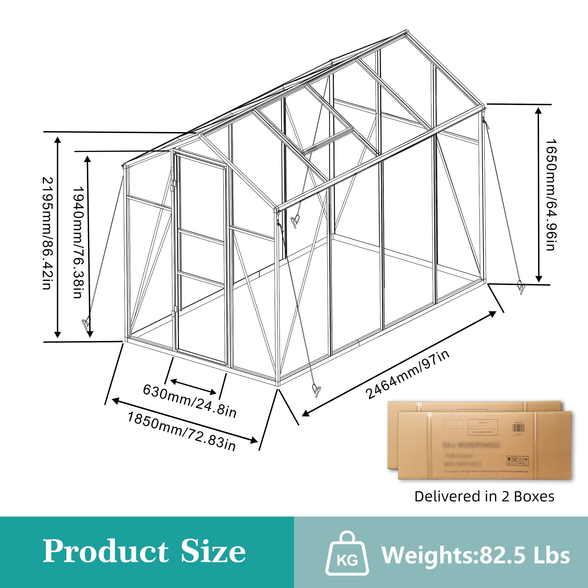 Gain Height Windproof house With Raised Base