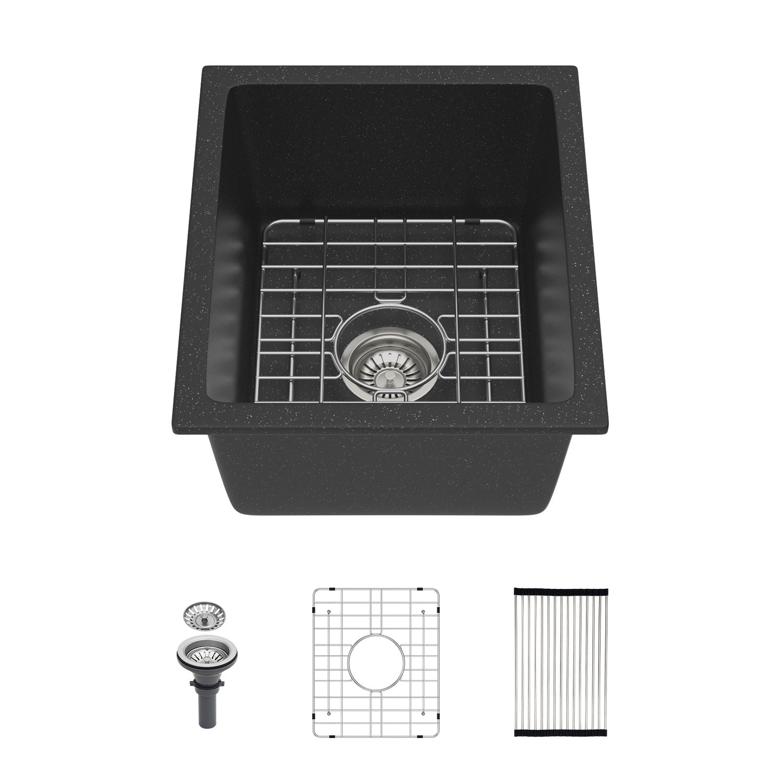 Quartz Composite Undermount Single Bowl Kitchen Sink