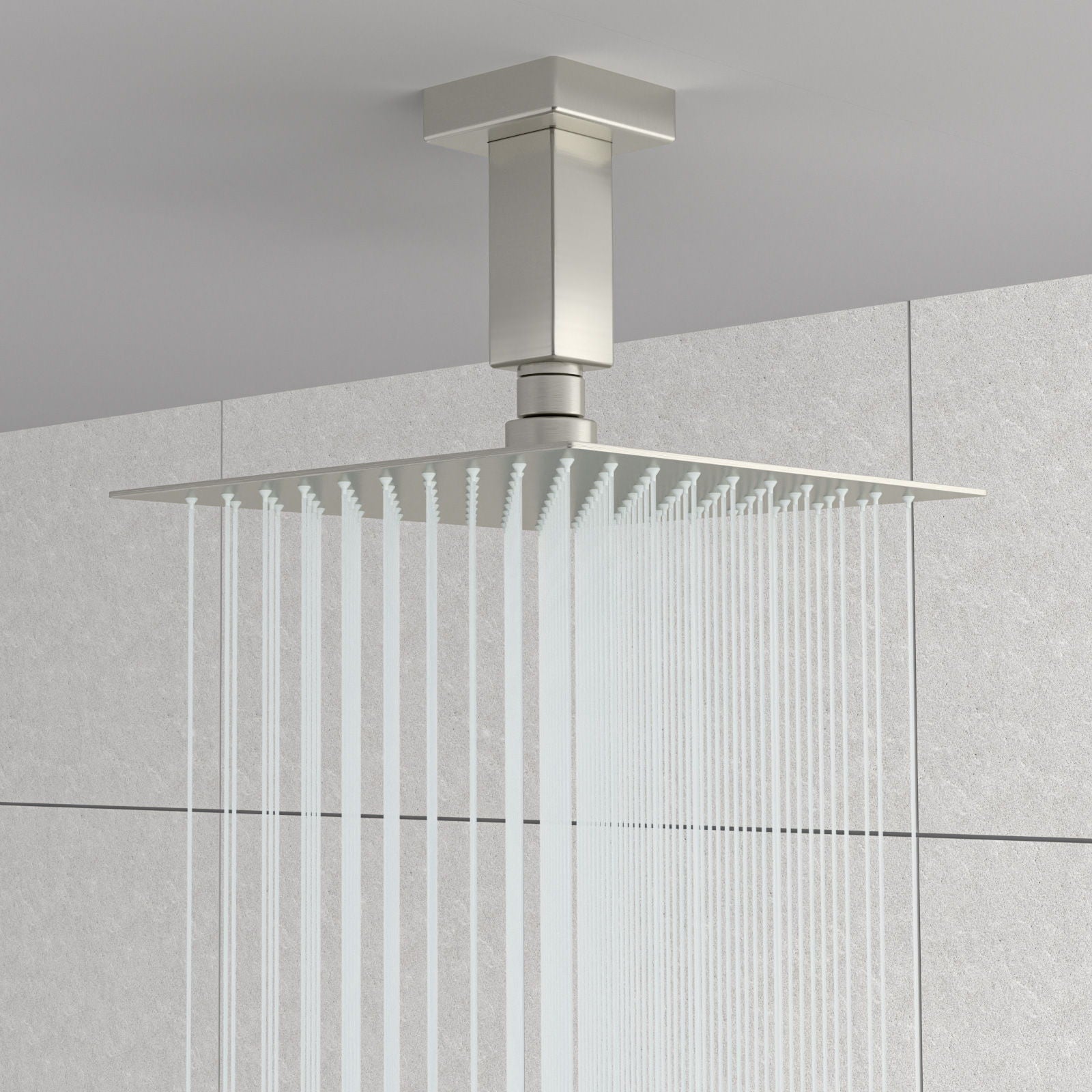 Ceiling Mounted Shower Arm With Flange Stainless Steel