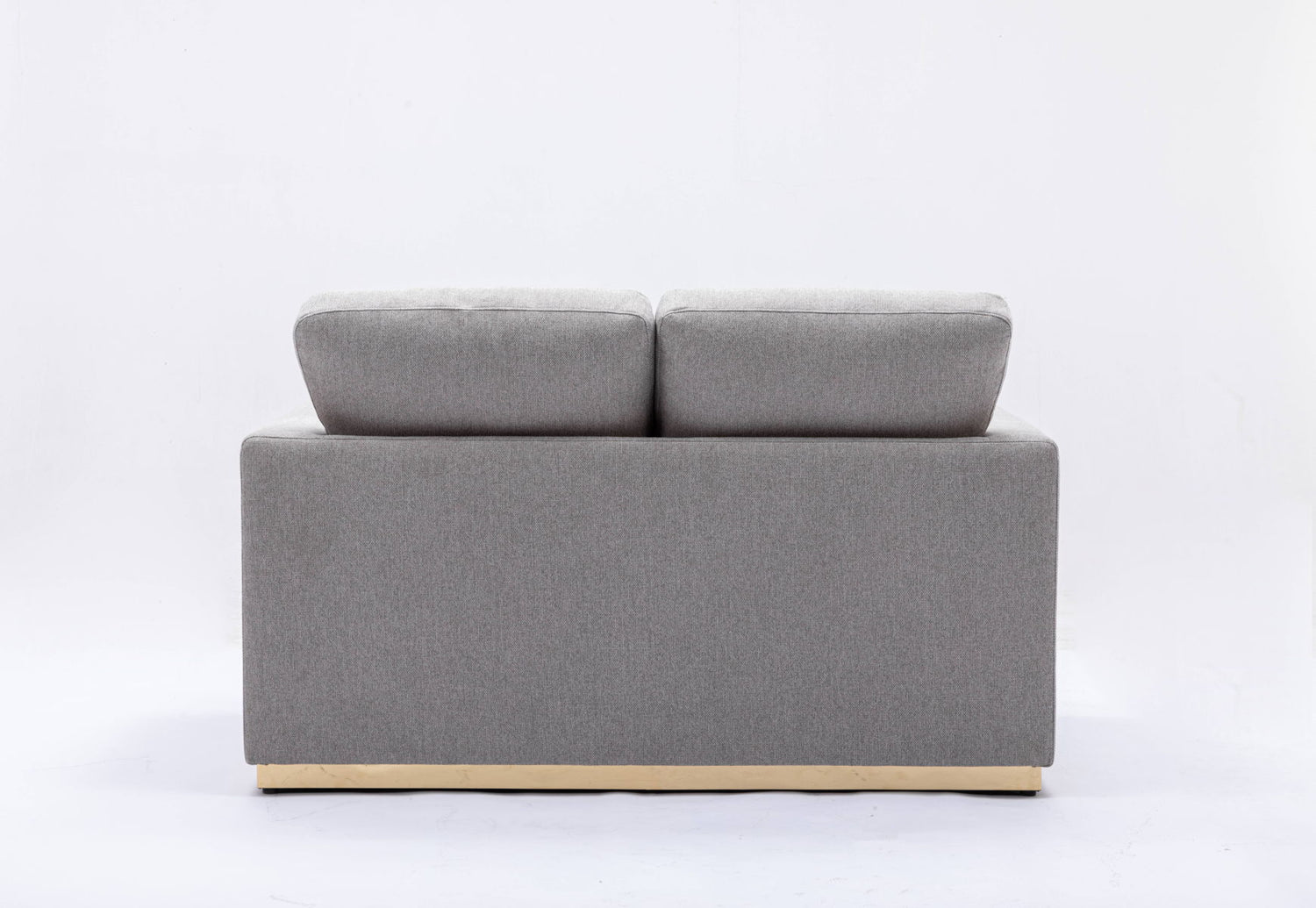 Valin - Linen Loveseat For Living Room - Gray