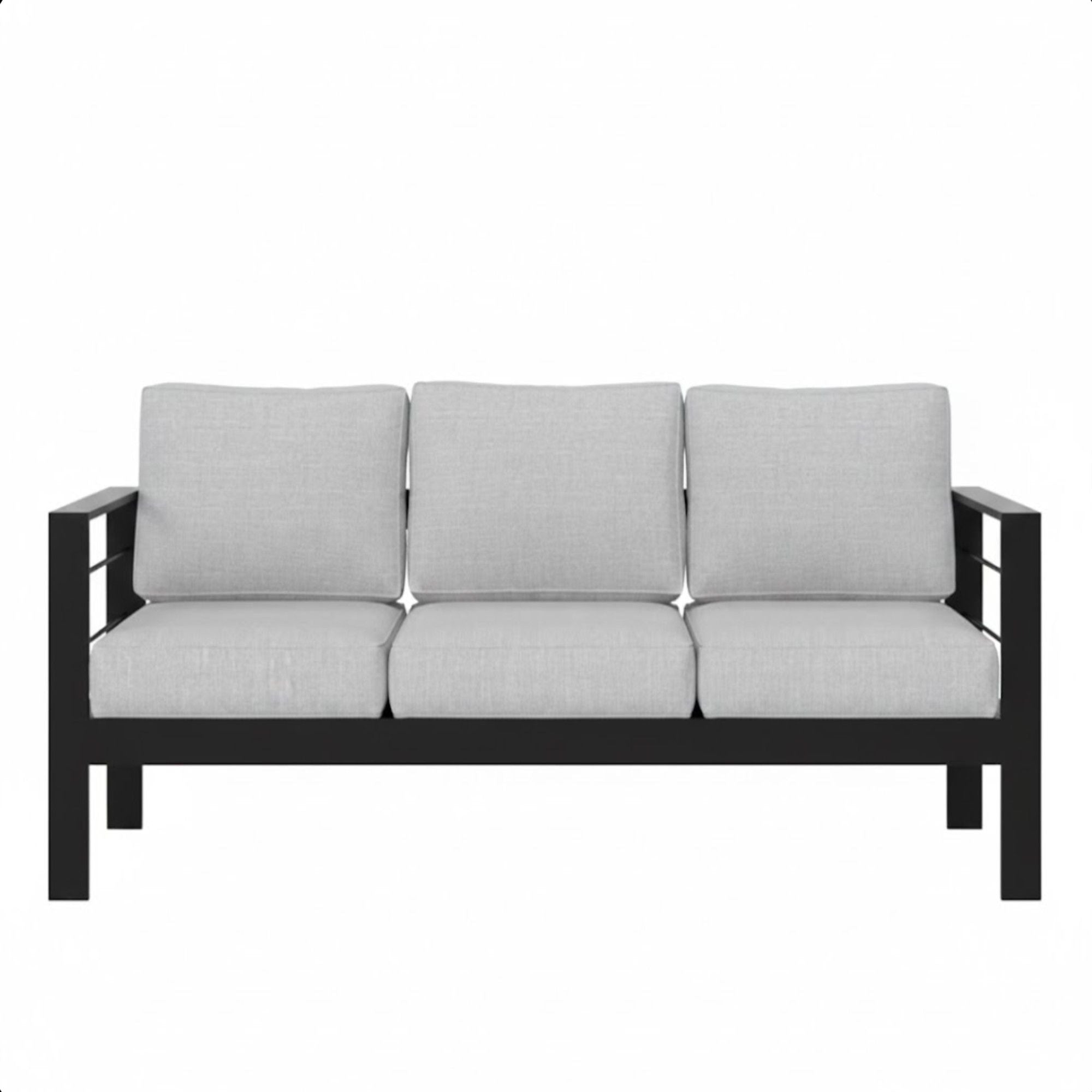 All-Weather Patio Sofa & Cushions, 3 Seat Outdoor Couch