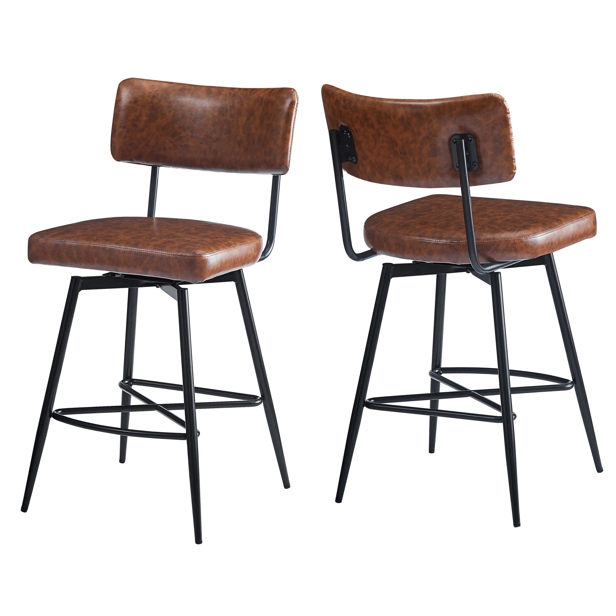 Retro Swivel Counter Stools (Set of 2)