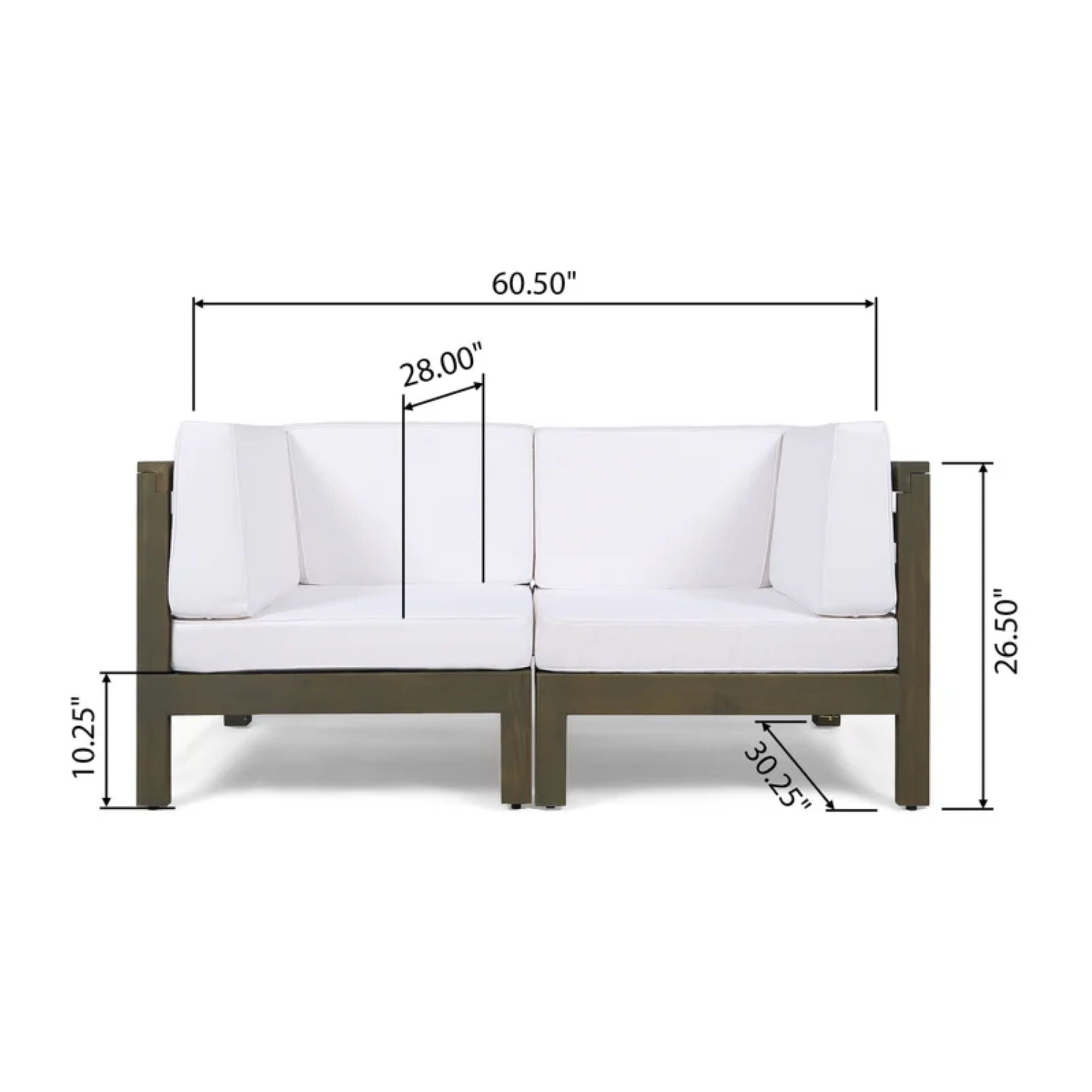 Oana - 2 Piece Loveseat Set With Water Resistant Cushions