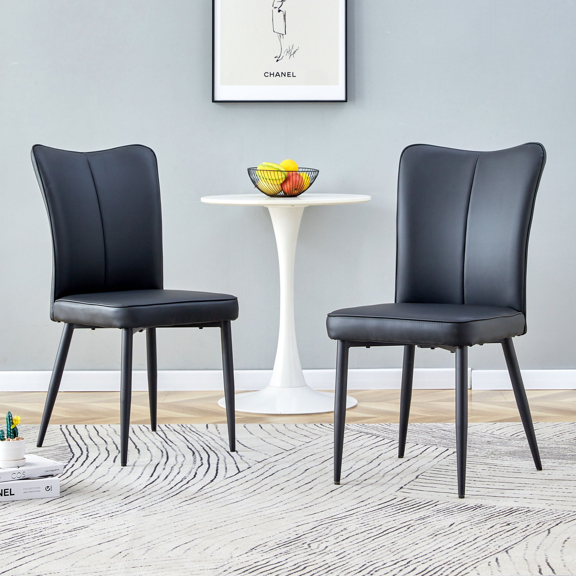 Modern Minimalist Dining Chairs (Set of 2)