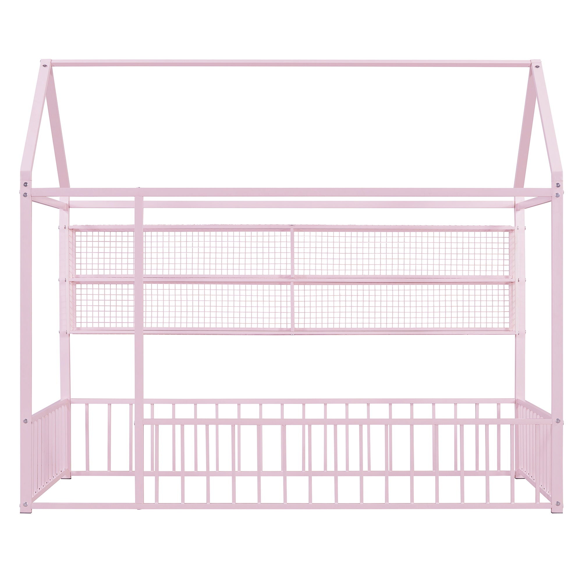 House Frame With Fence And Shelves
