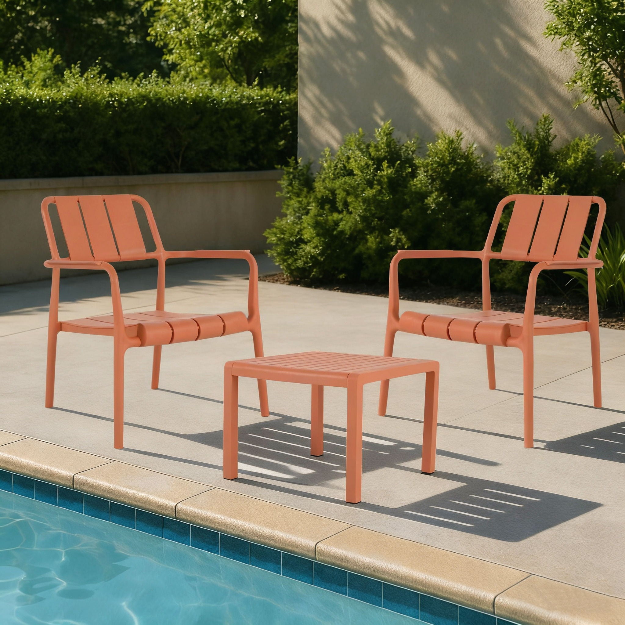 3 Piece Indoor / Outdoor Leisure Table And Chair Set