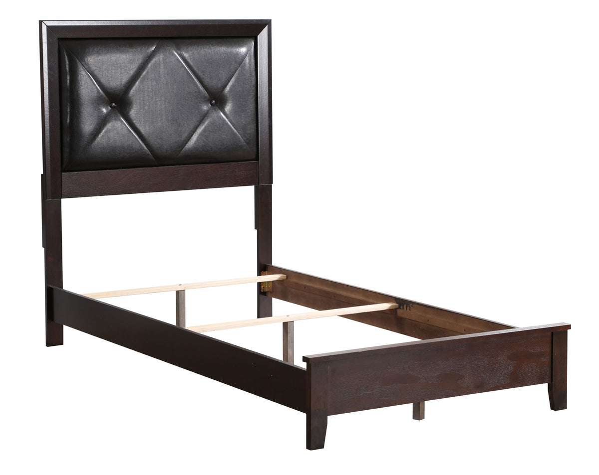 Padded Headboard Bed
