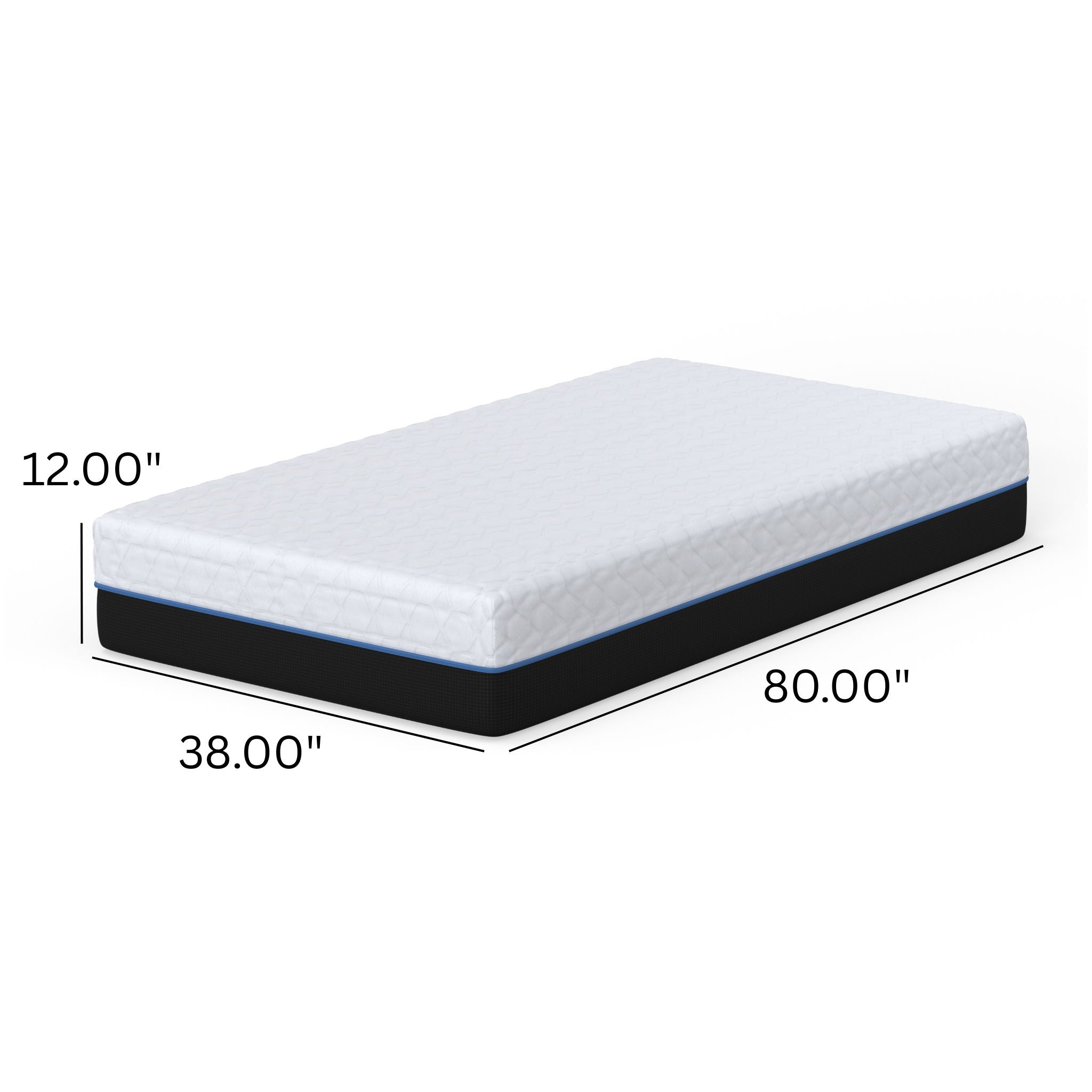 Copper Lux - 12" Soft Memory Foam Mattress With Phase Change Cooling Fabric
