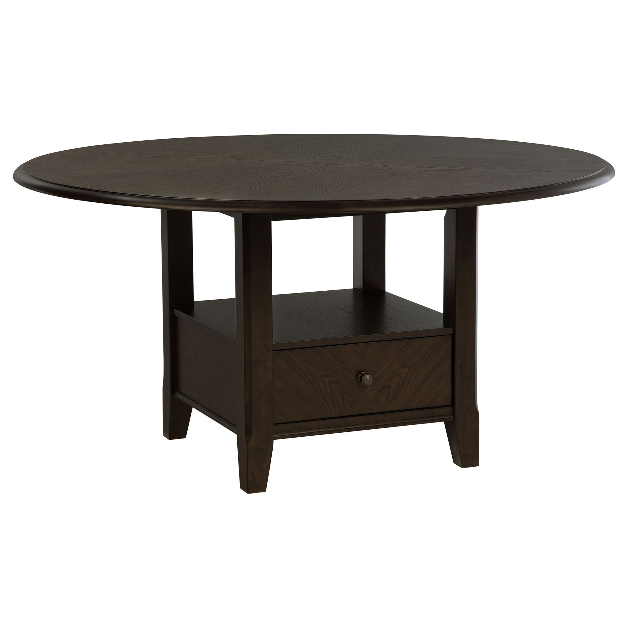 Fulton - 5 Piece Dining Table Set With Upholstered Chairs - Dark Brown