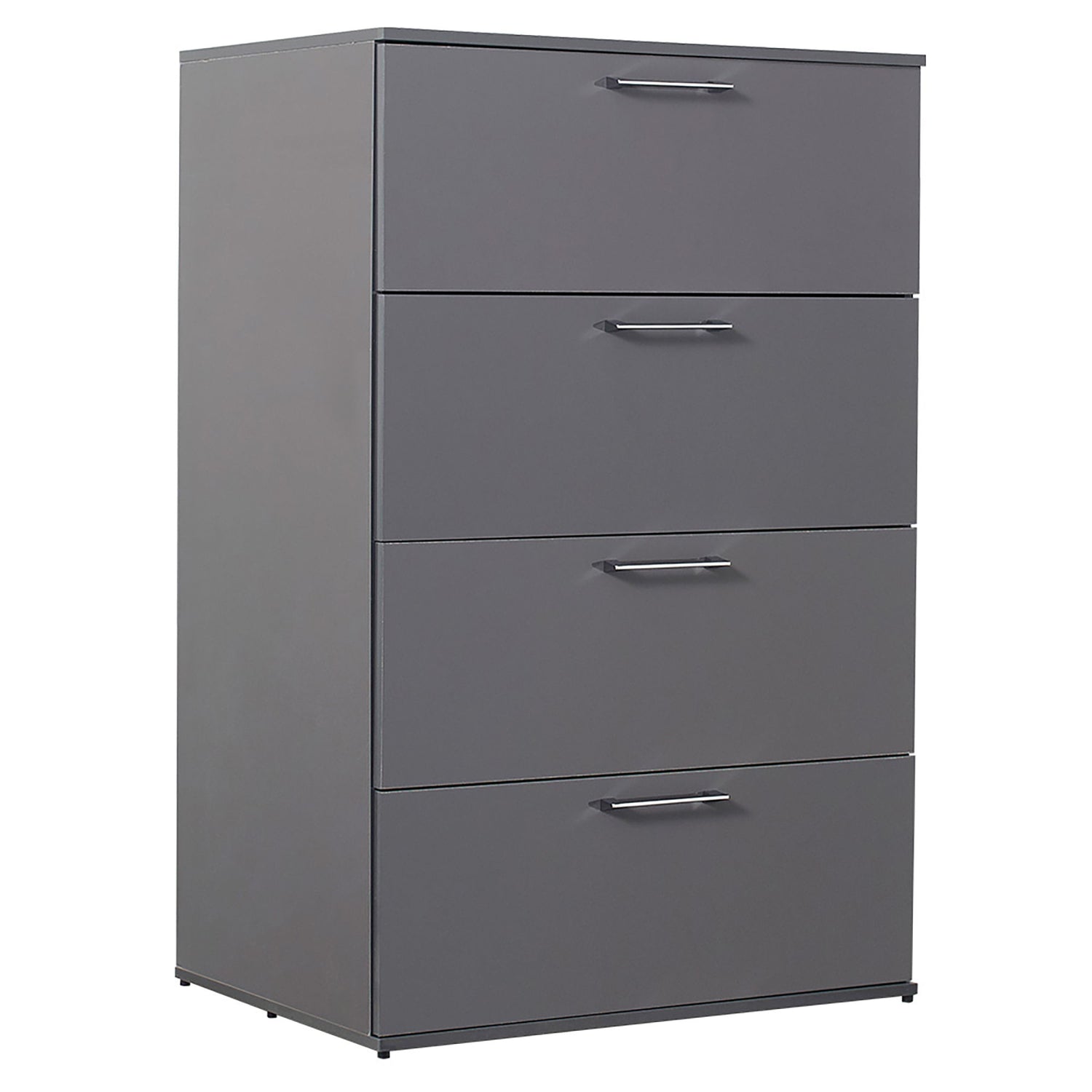 Bliss - Glossy 4 Drawer Jumbo Chest With Extra Deep Storage