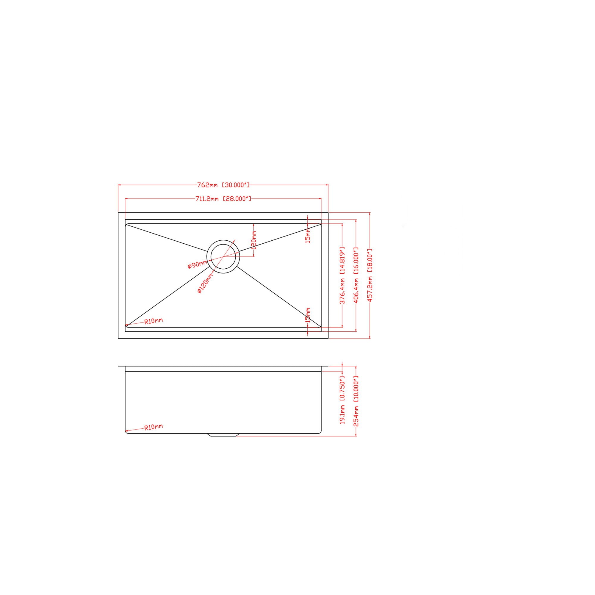 Undermount Workstation Kitchen Sink Stainless Steel Single Bowl