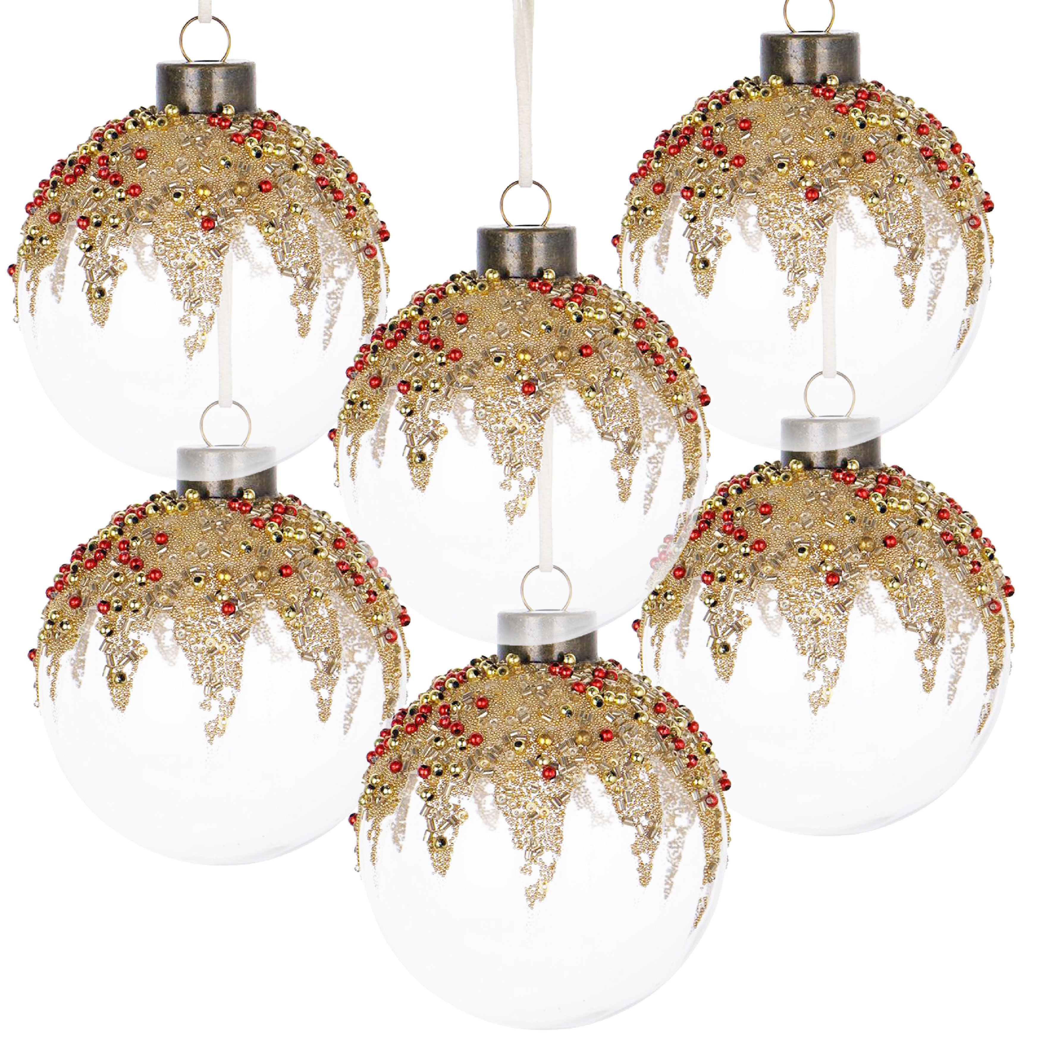 Christmas Ball Ornaments, Decorative Hanging Ball Christmas Tree Ornaments For Holiday Party Decorations