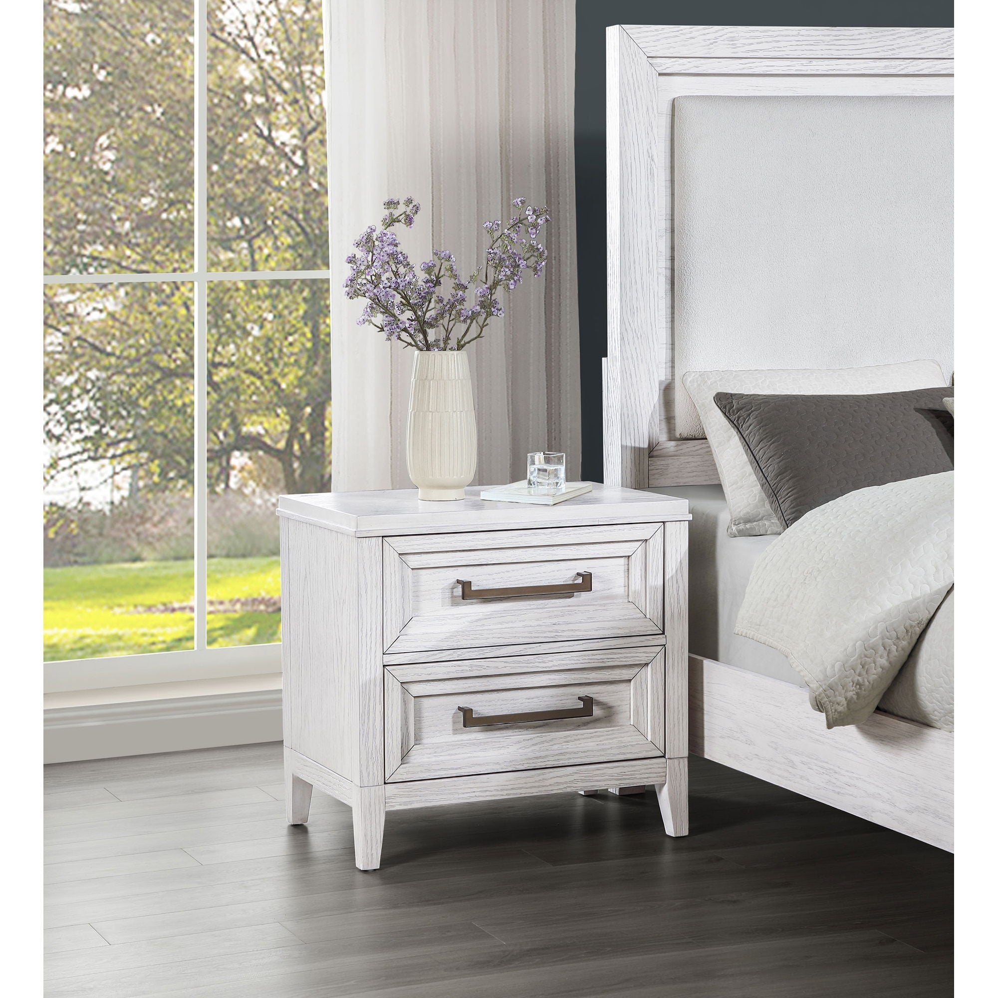 Avril - 2 Drawer Nightstand - White