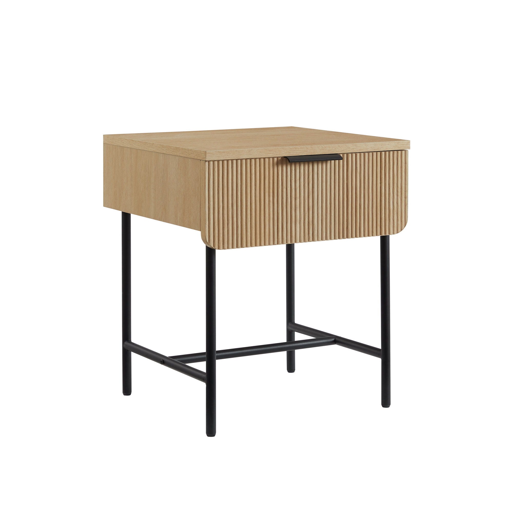 Modern Fluted Door Minimalist Side Table