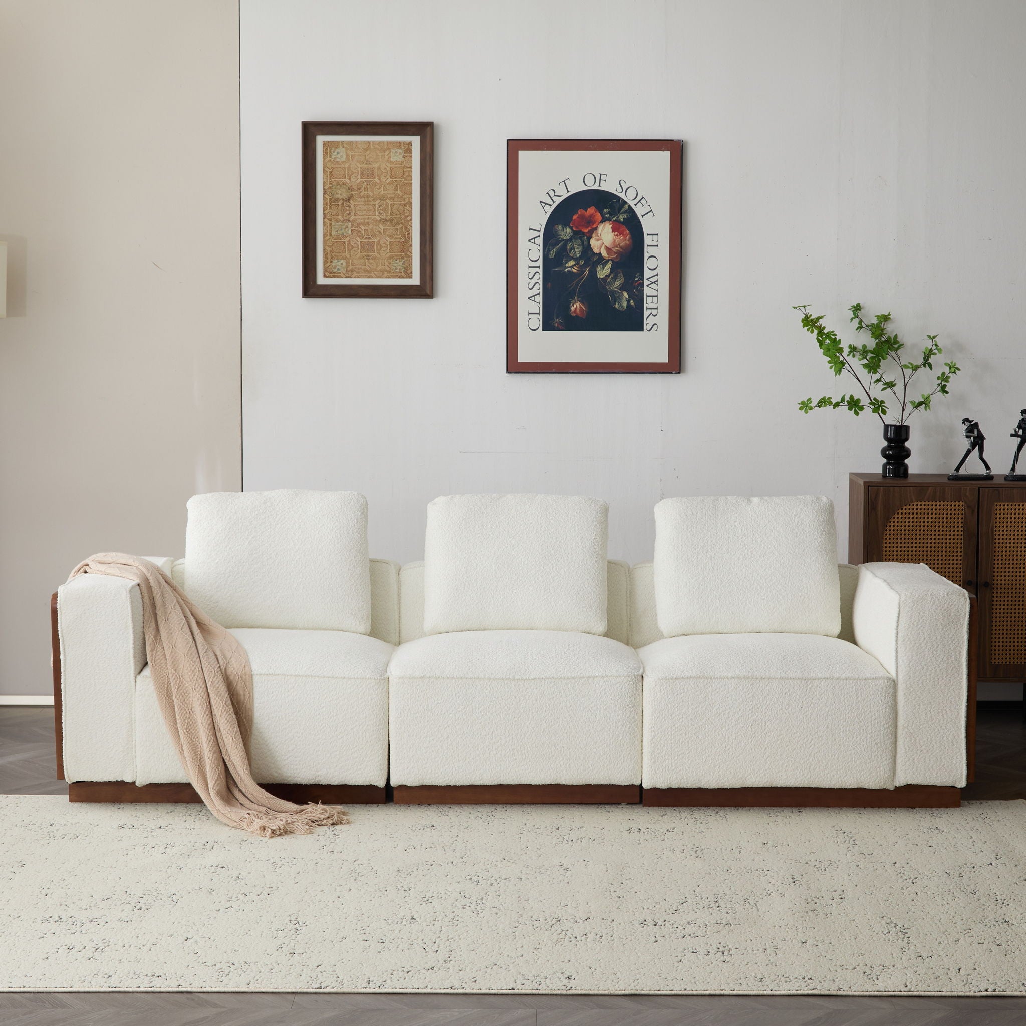 Chita - Modular Sectional Sofa, 3 Seater - Beige
