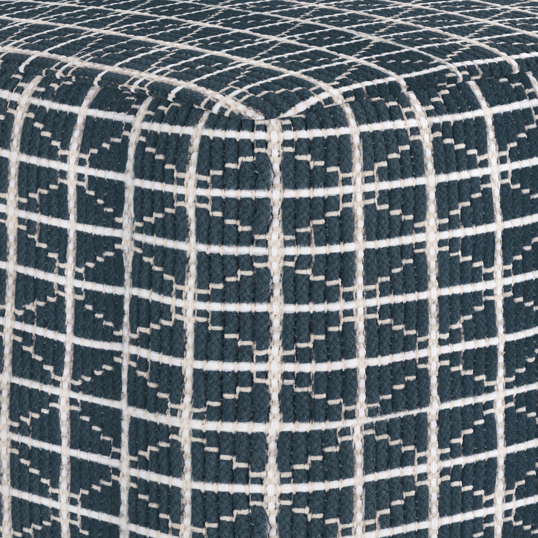 Noreen - Upholstered Square Pouf