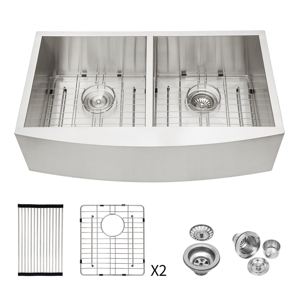 Farmhouse Double Bowl Sink With 50/50 Layout