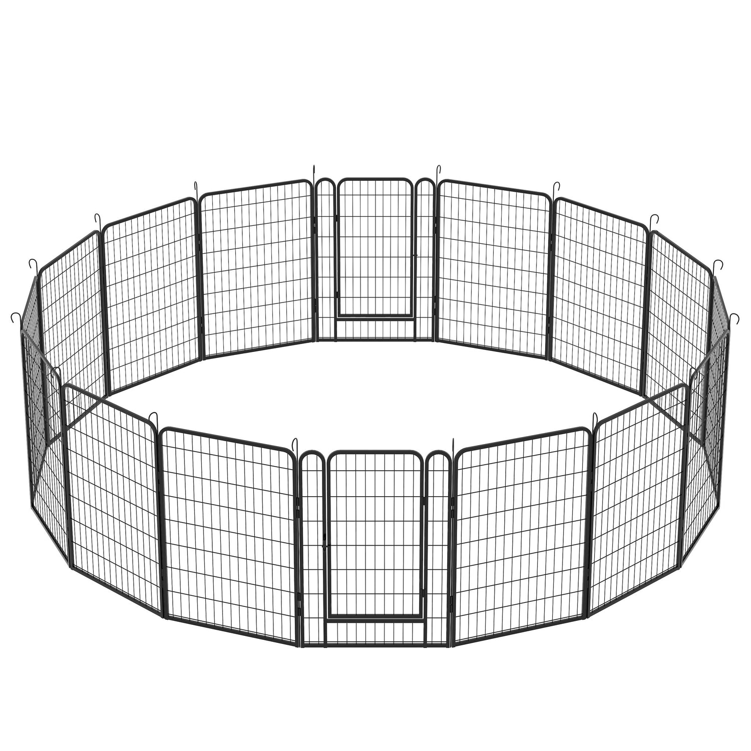 Heavy Duty Metal Playpen With Door, Dog Fence Pet Exercise Pen For Outdoor, Indoor