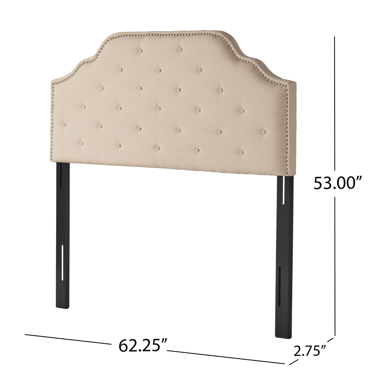 Luella - Button Tufted Upholstered Headboard