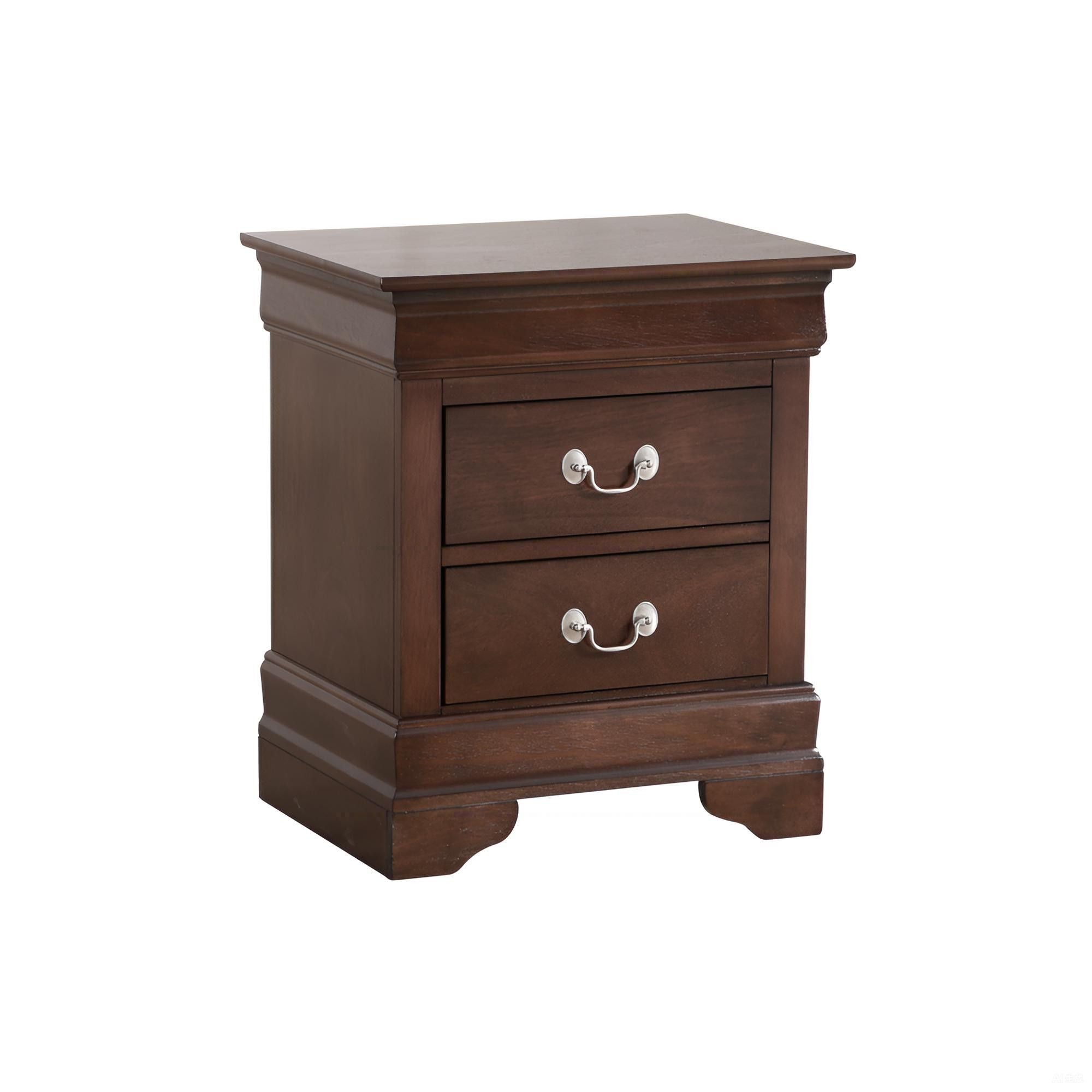 Louis Phillipe - Storage Nightstand - Cappuccino