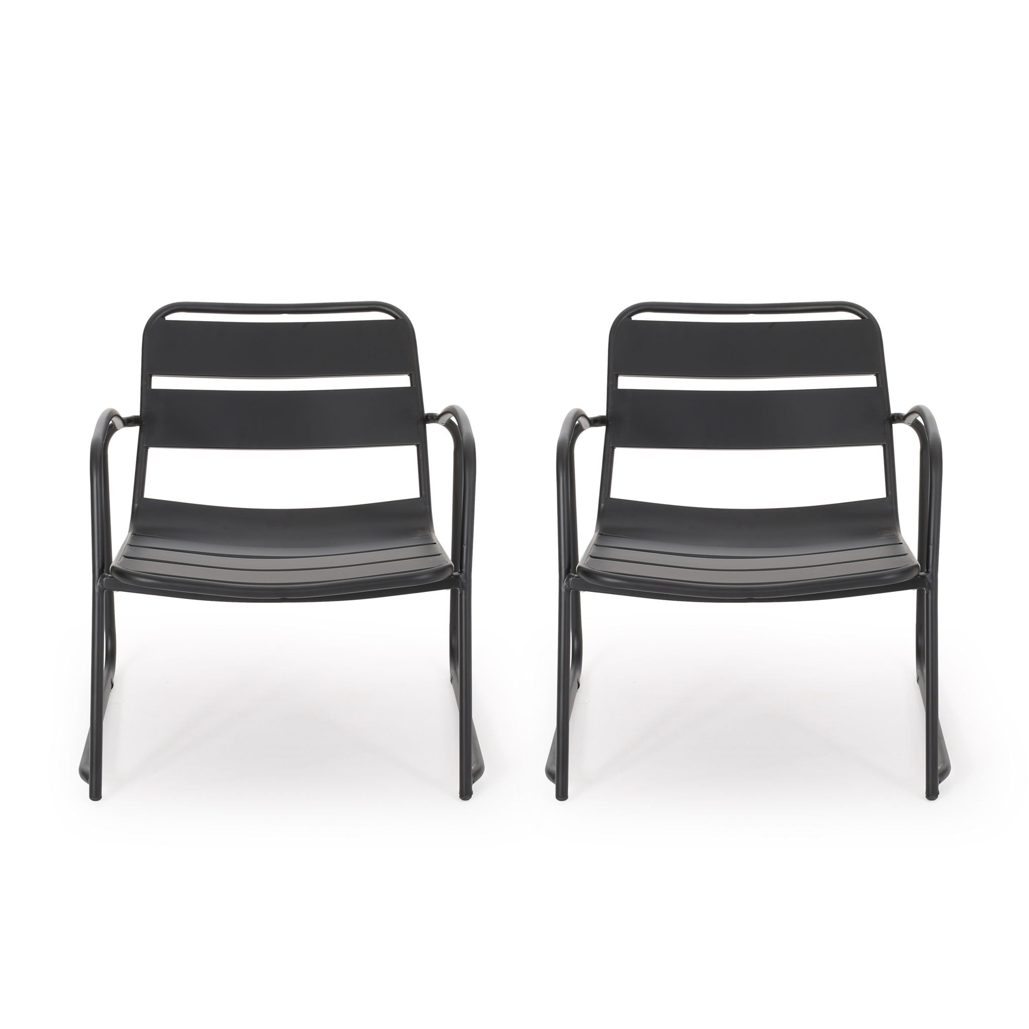 Modern Conrad Chair Outdoor Seating - Matte Black
